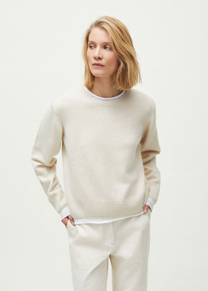 Inga sweater – pure cashmere | Pure Ecru Sweater aiayu
