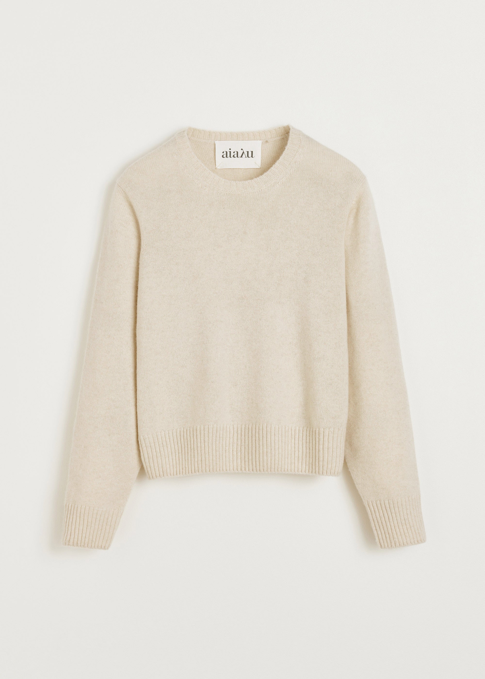 Inga sweater – pure cashmere | Pure Ecru Sweater aiayu