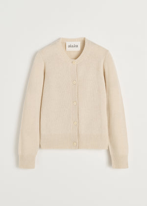 Ingolf cardigan – pure cashmere | Pure Ecru Sweater aiayu