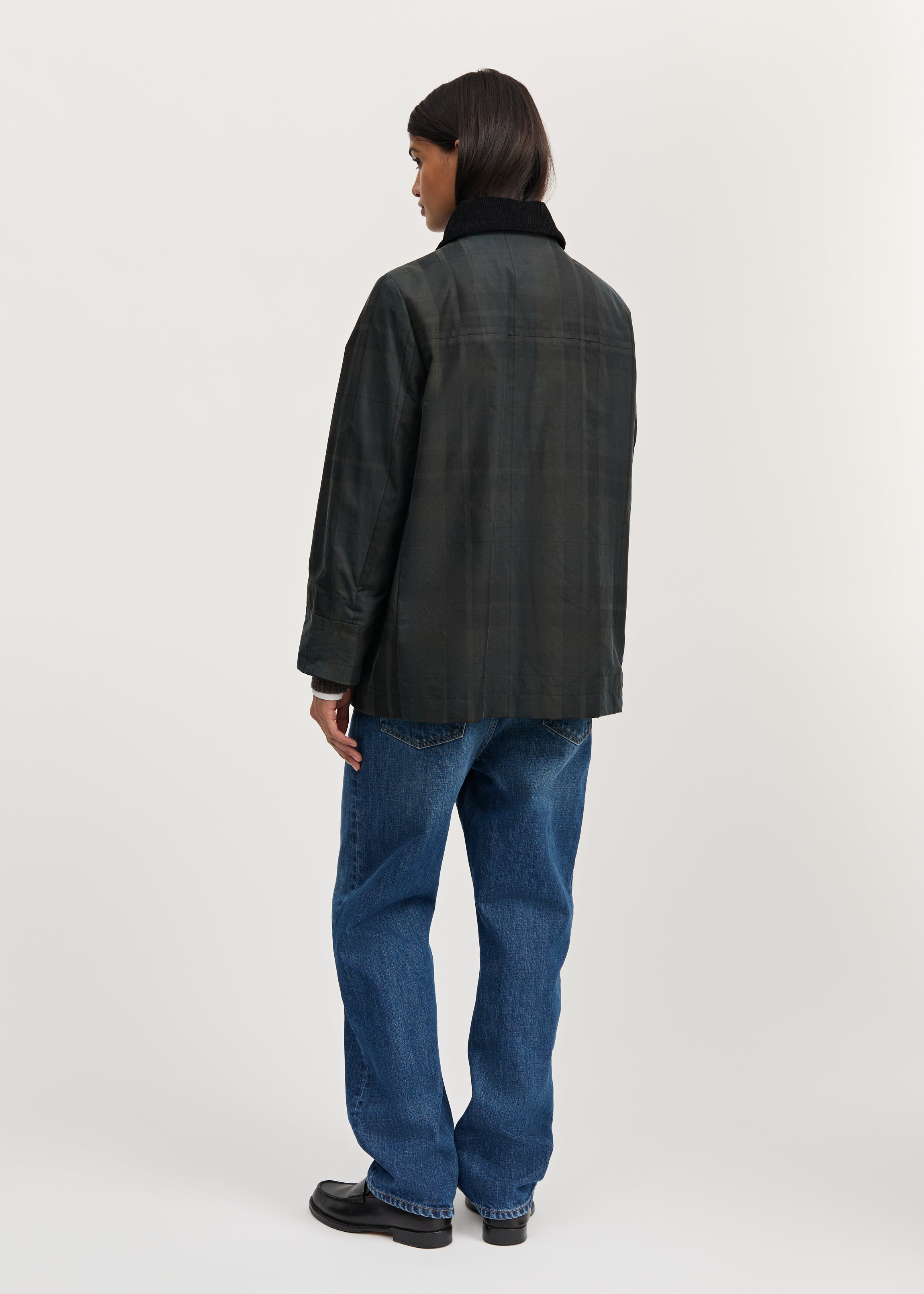 Jamie jacket check – oilskin silkwax | Foxleigh Jacket aiayu