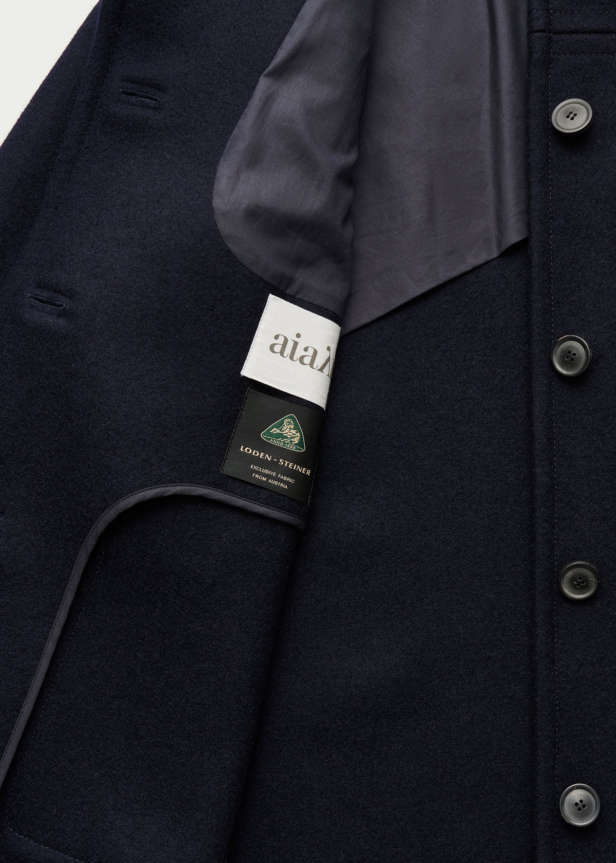 Jamie jacket loden – wool | Navy Coat aiayu