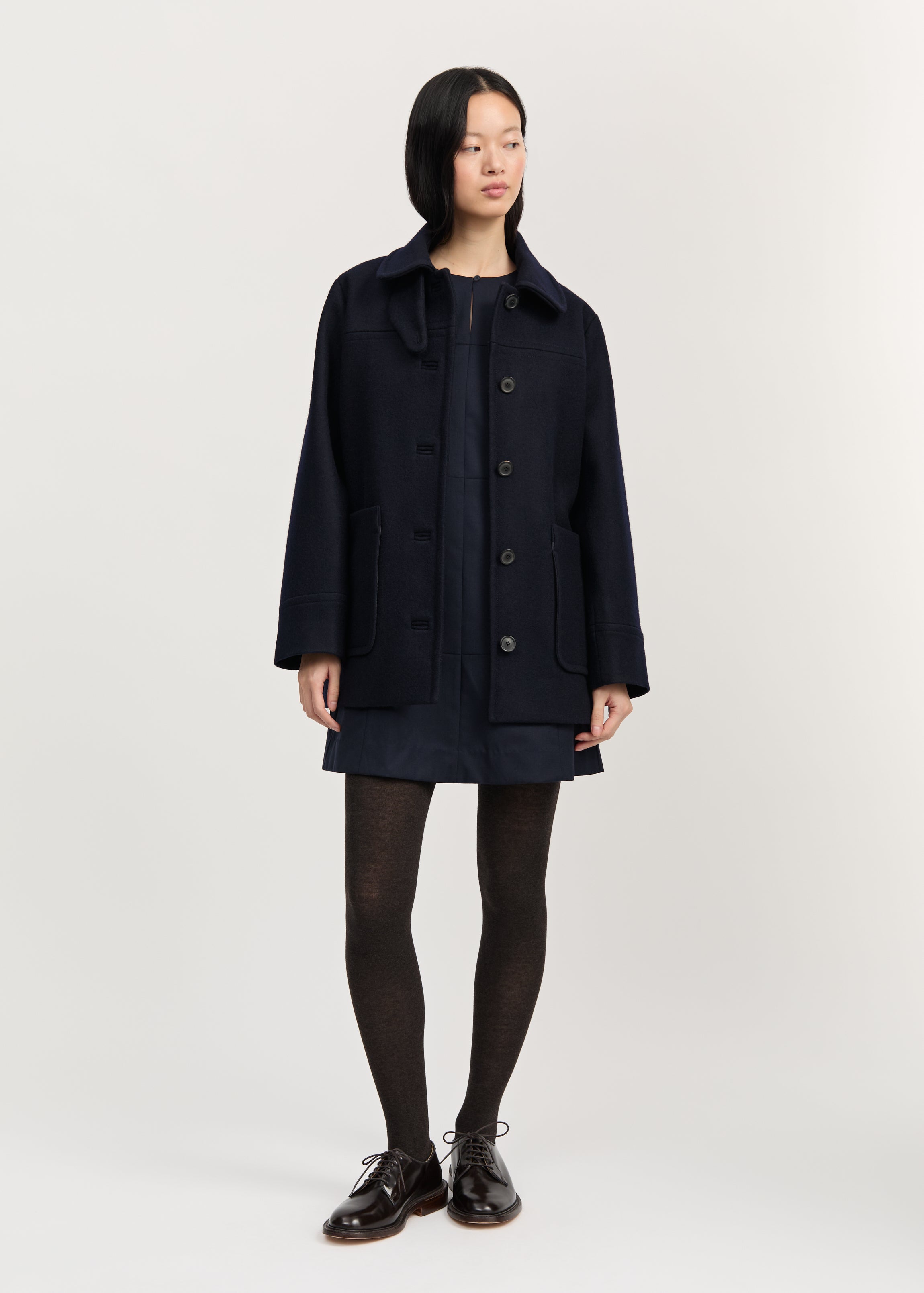 Jamie jacket loden – wool | Navy Coat aiayu