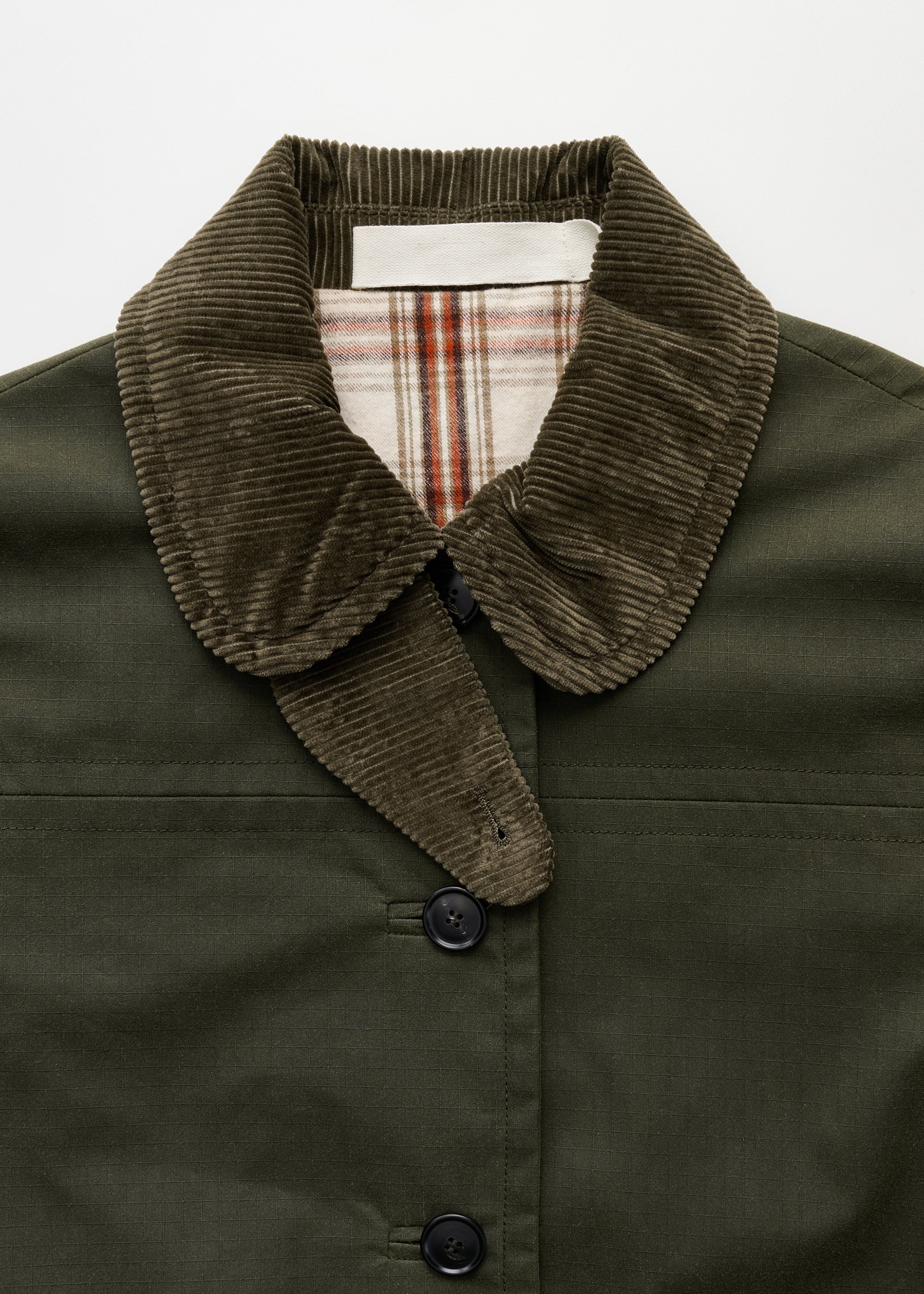 Jamie jacket – ripstop oilskin | Archive Olive Jacket aiayu
