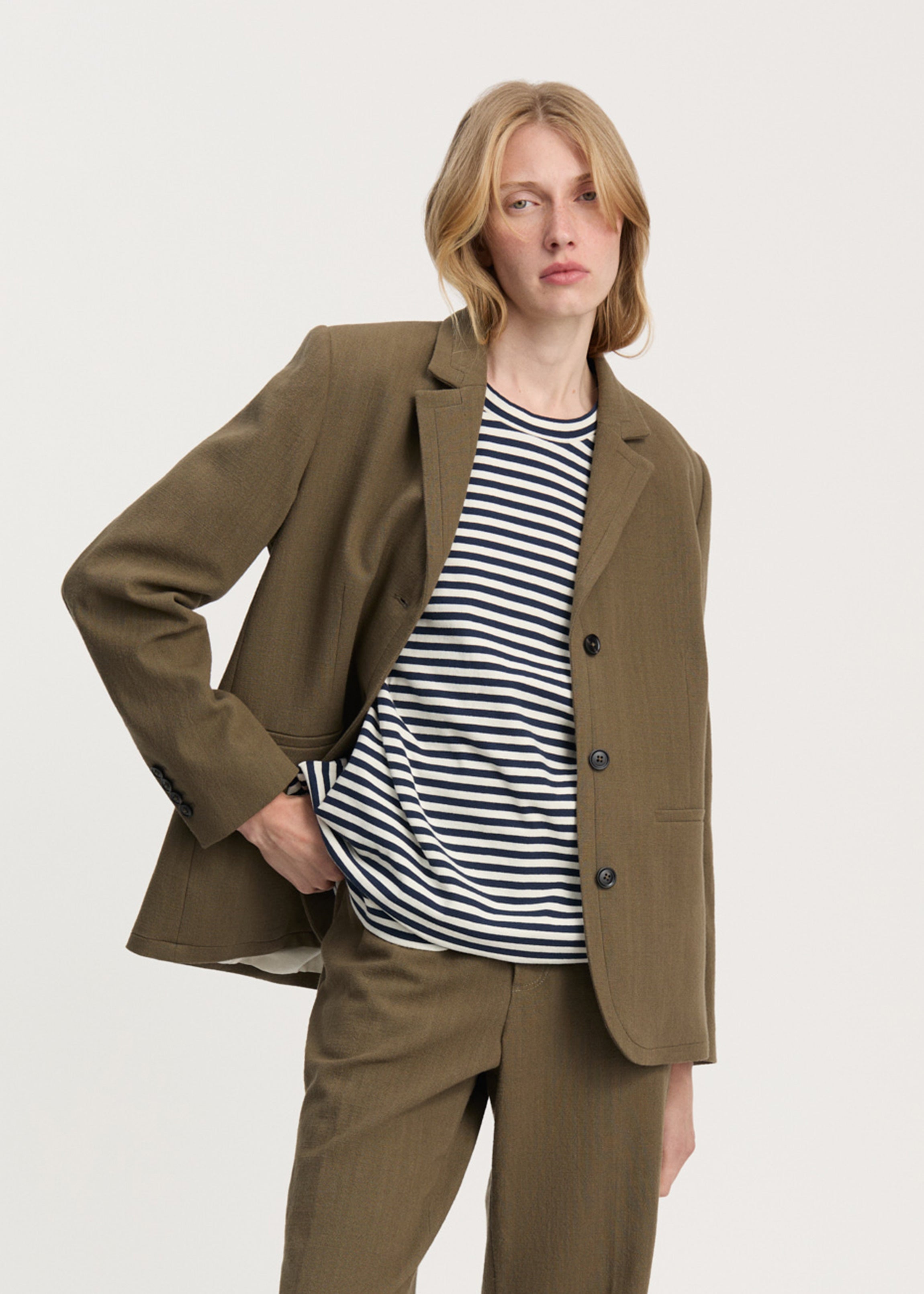Jason blazer | Green Wood Jacket aiayu