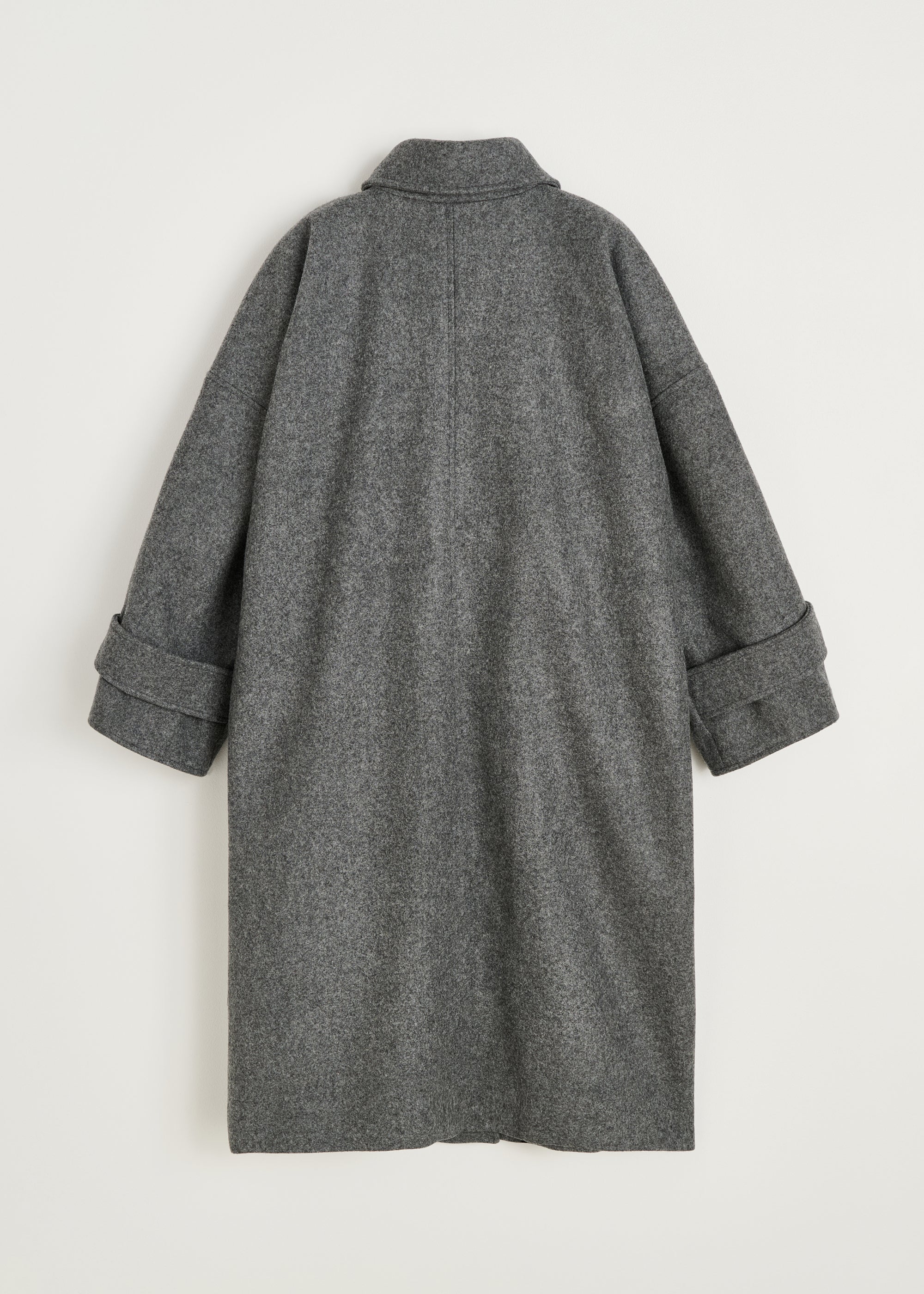 Jo coat loden | Pure grey Coat aiayu