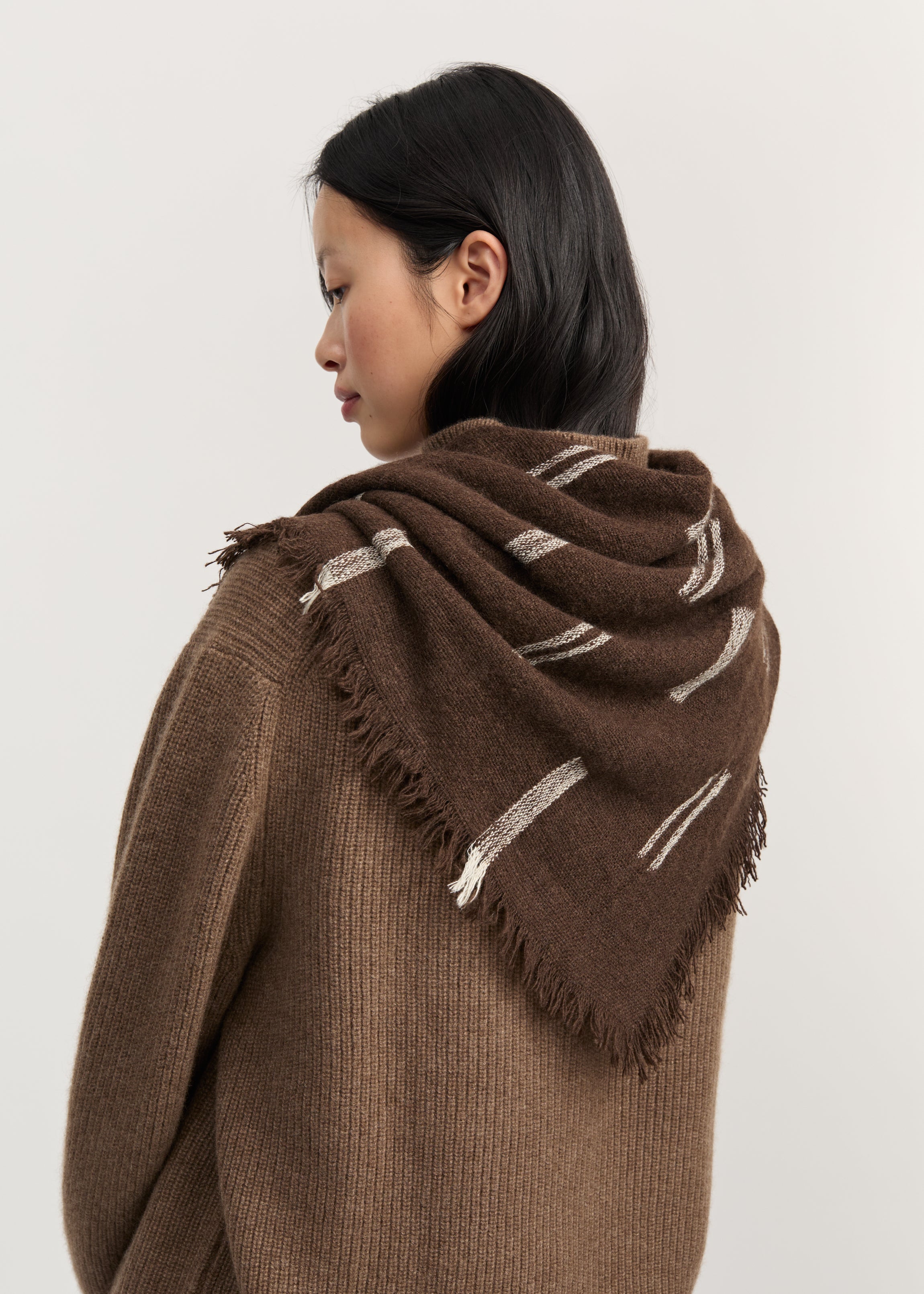 Kiona scarf – yak | Mix pure brown Scarf aiayu