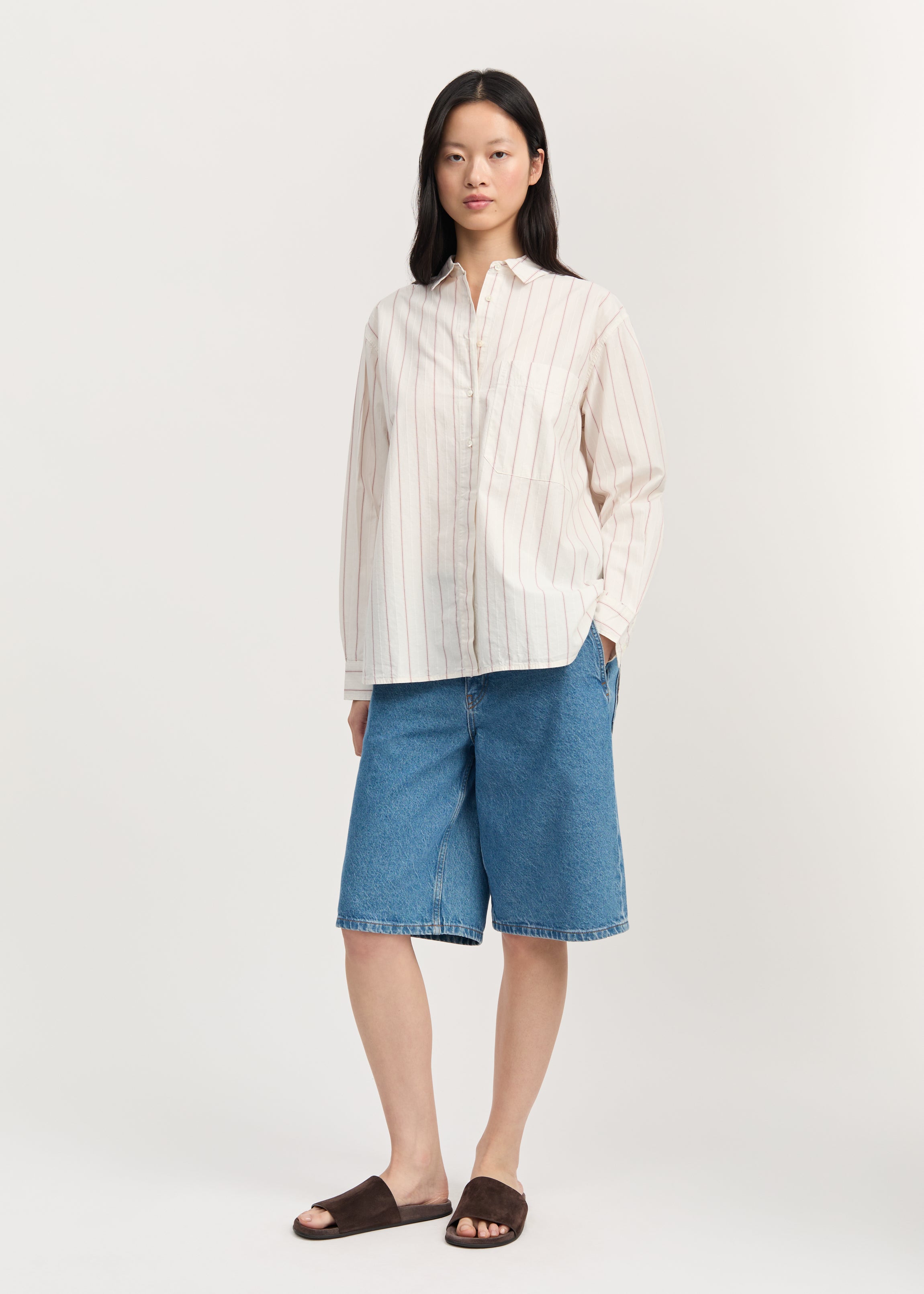 Lynette shirt champetra | Mix Merlot Shirt Woven aiayu