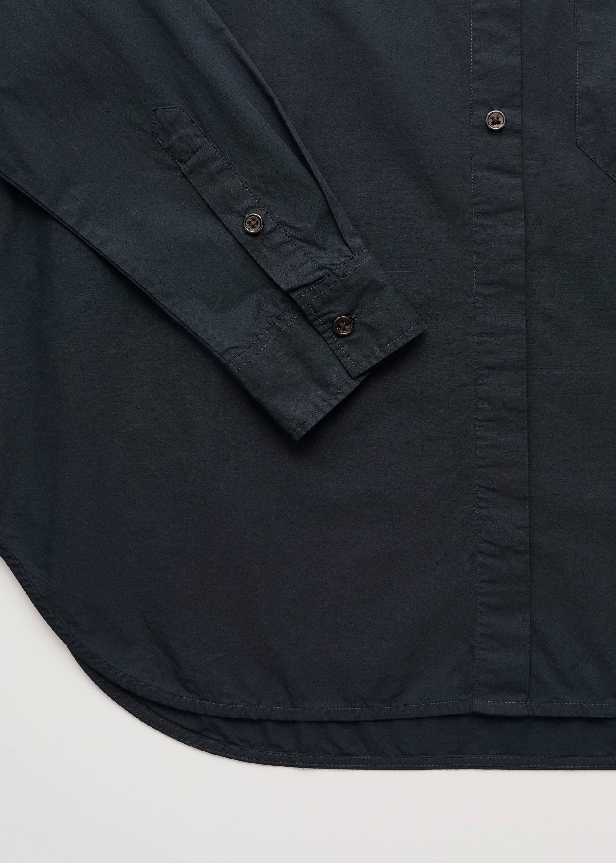 Lynette shirt dark horn | Black Navy Shirt Woven aiayu