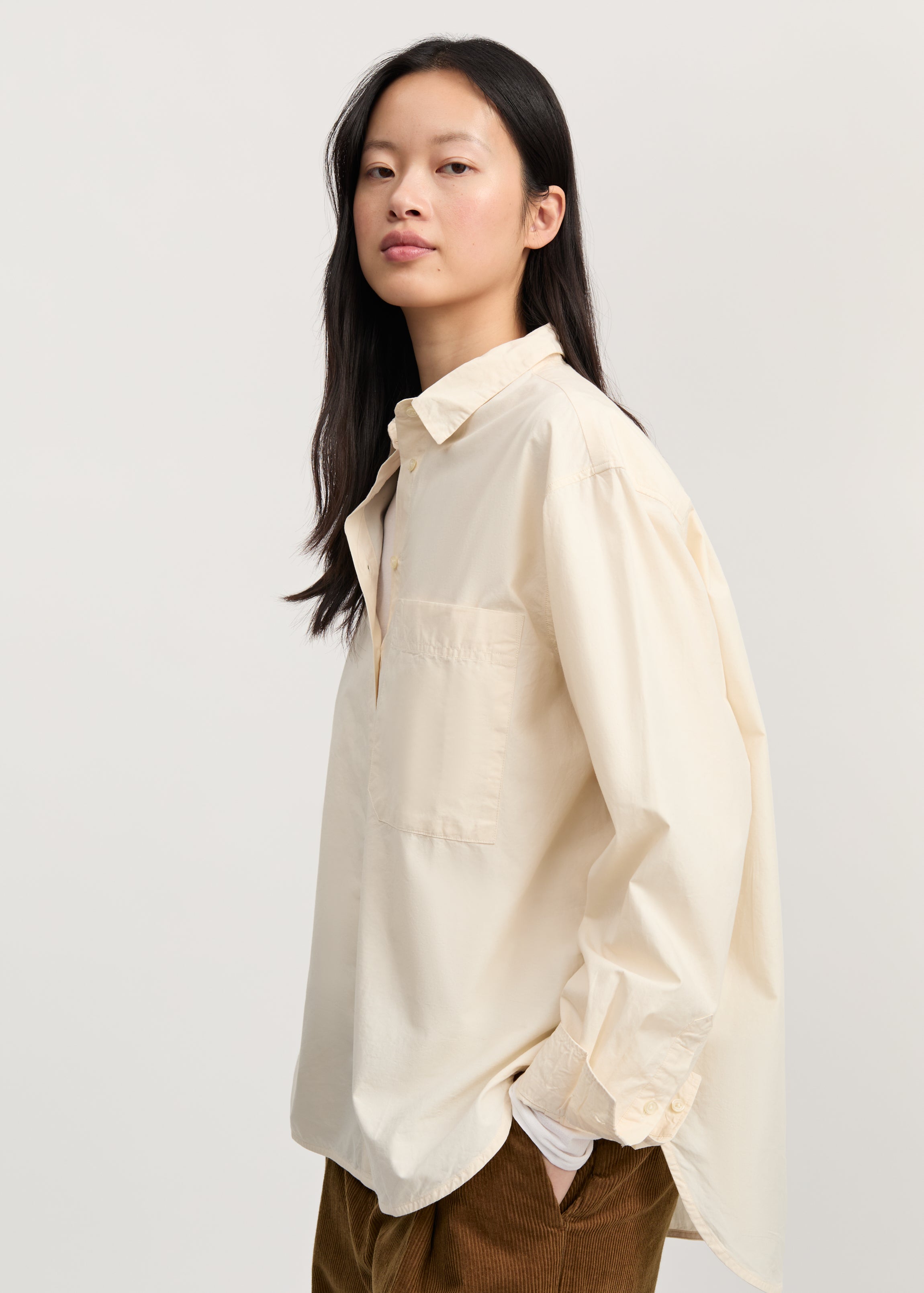 Lynette shirt | Pure Ecru Shirt Woven aiayu