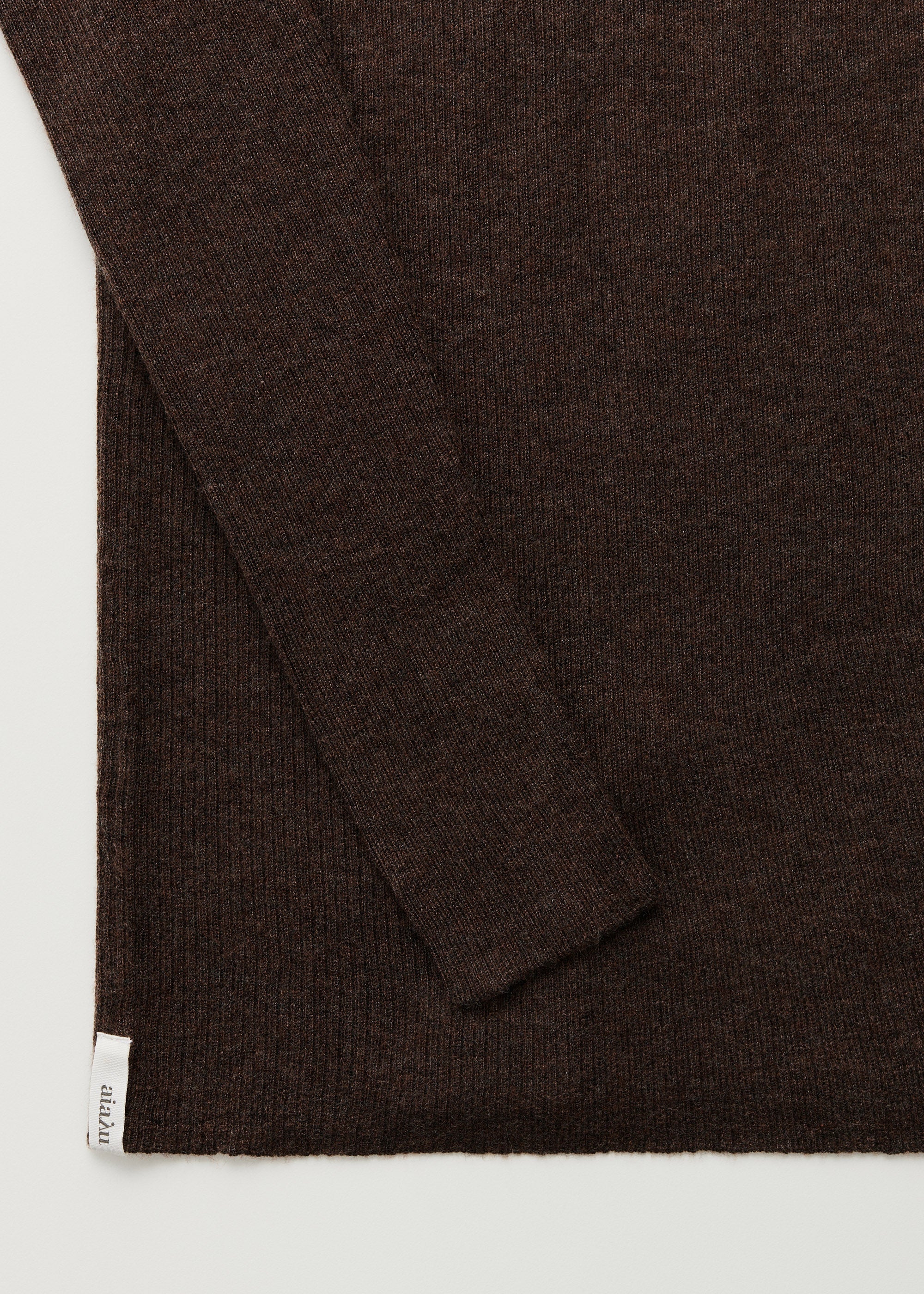 Madigan blouse – cashmere | Dark Brown Melange Blouse aiayu