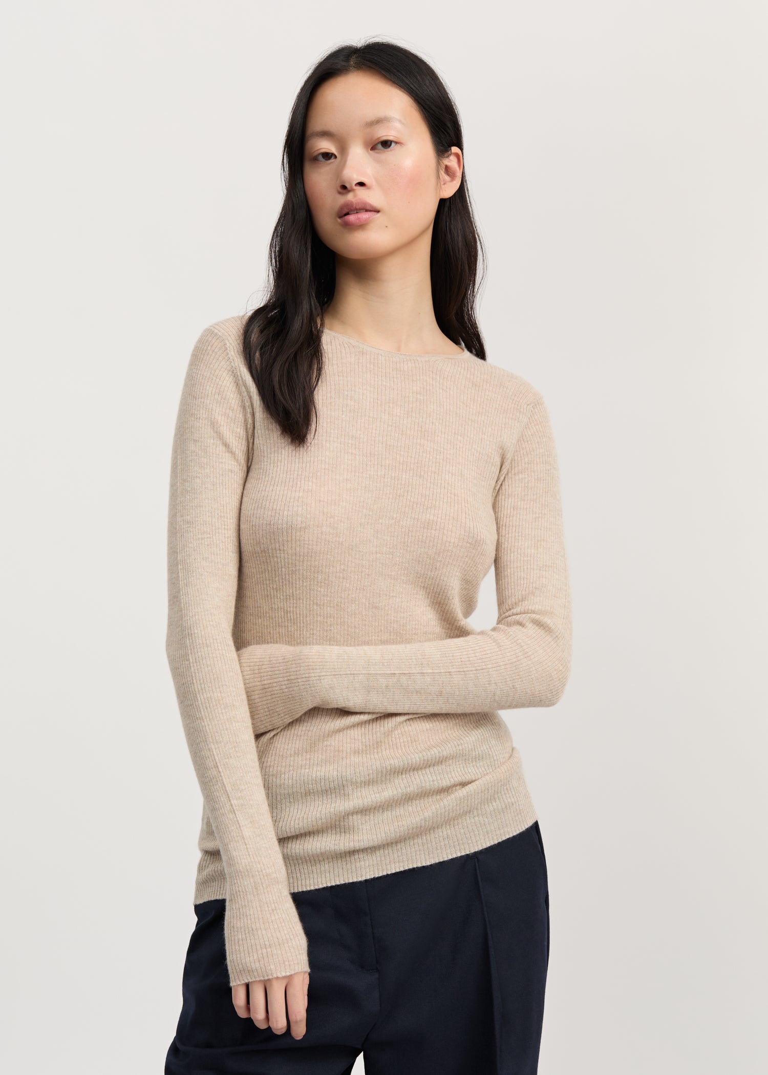 Madigan blouse – cashmere | Nature Blouse aiayu
