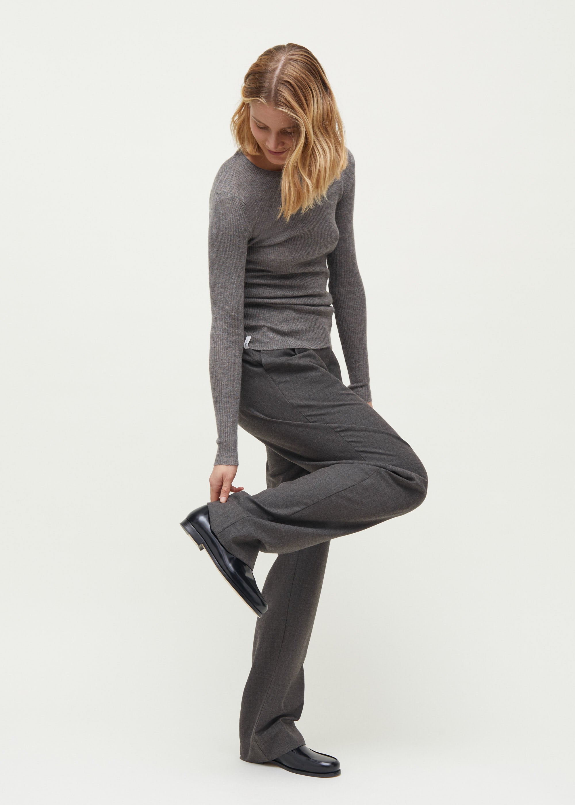 Madigan blouse – cashmere | Yak Melange Blouse aiayu