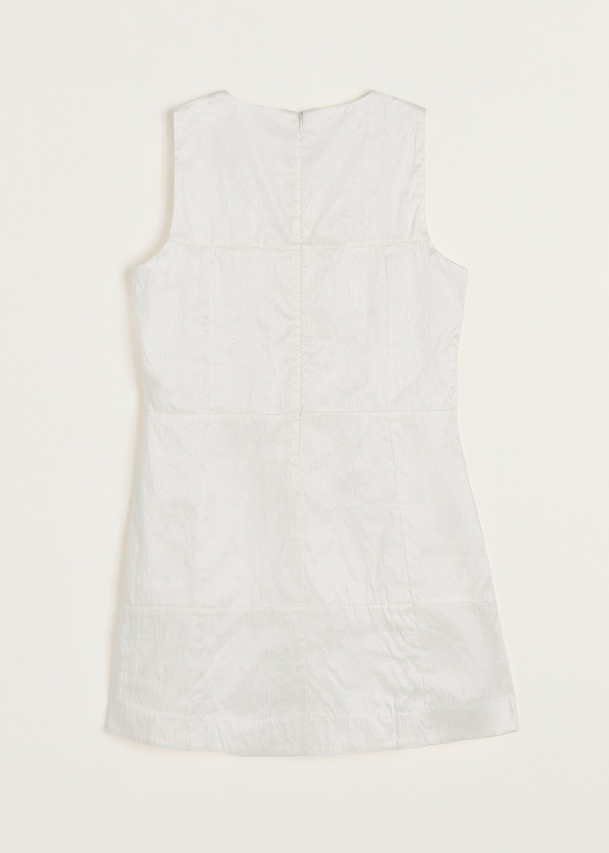 Martha mini dress – recycled silk | Pure Ecru Dress aiayu