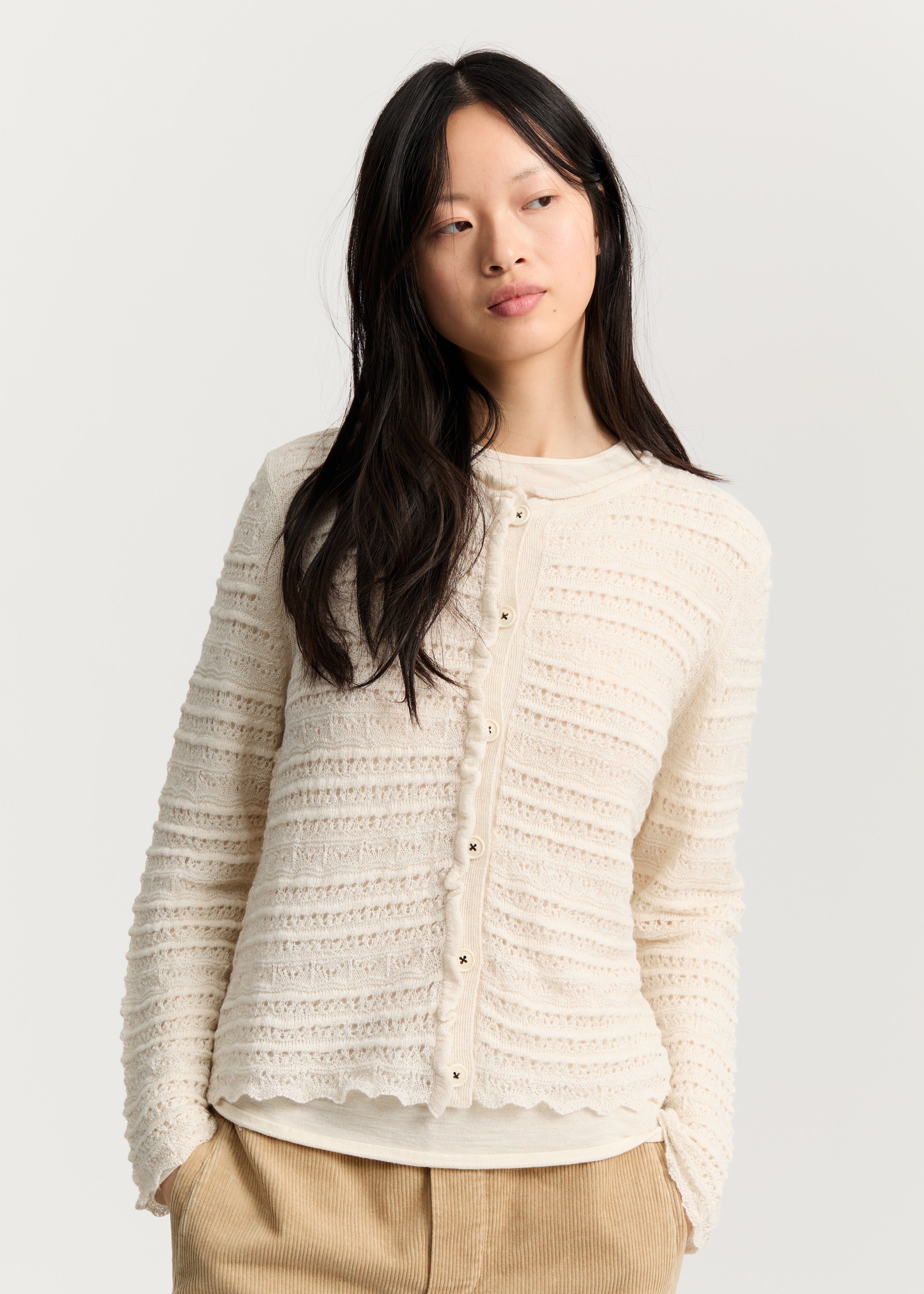 Mateo cardigan – pure llama | Albicant Cardigan aiayu