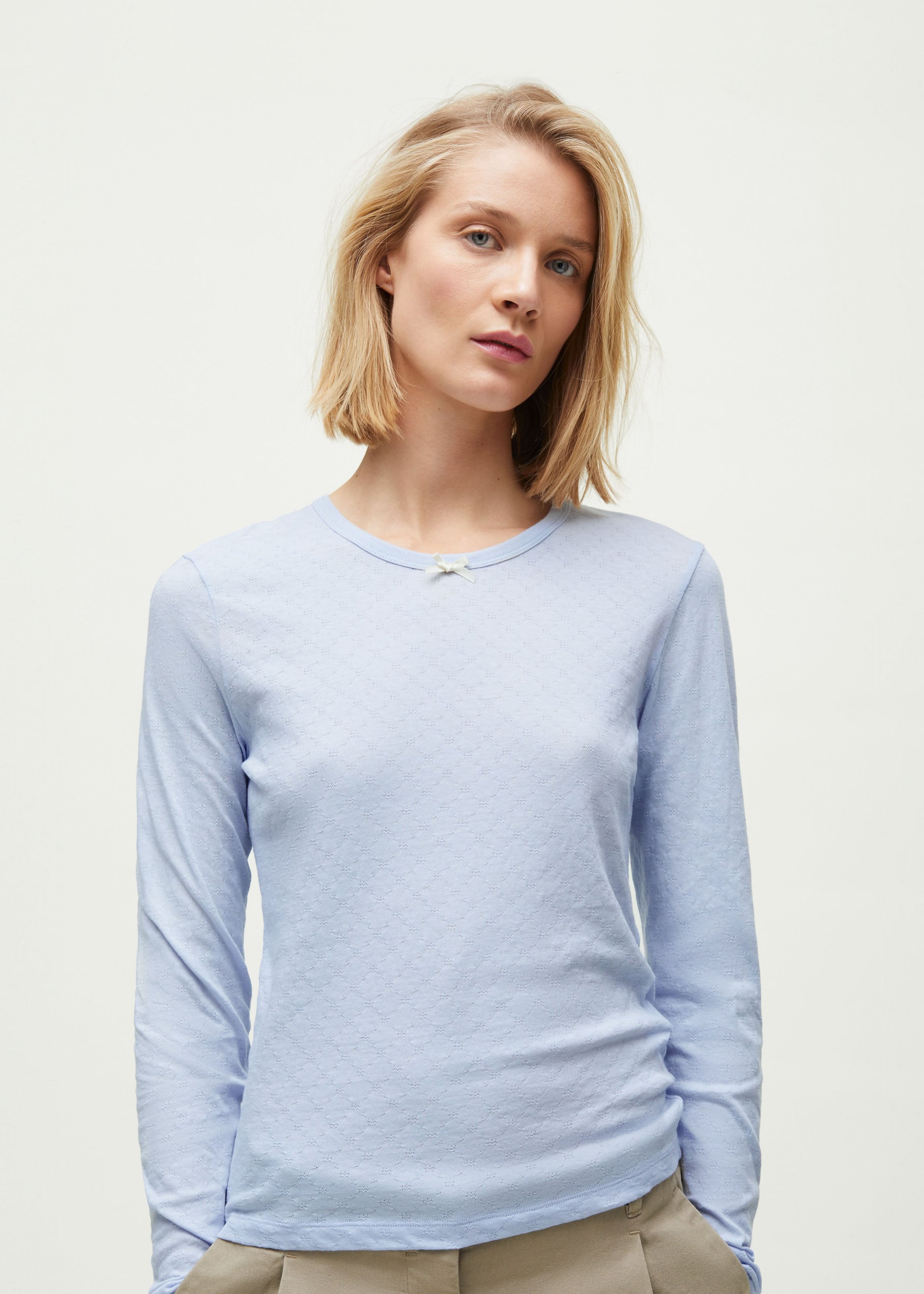 Messhu long sleeve | Light Blue T-shirt aiayu