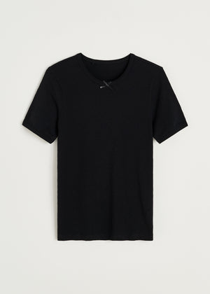 Messhu tee | Black T-shirt aiayu