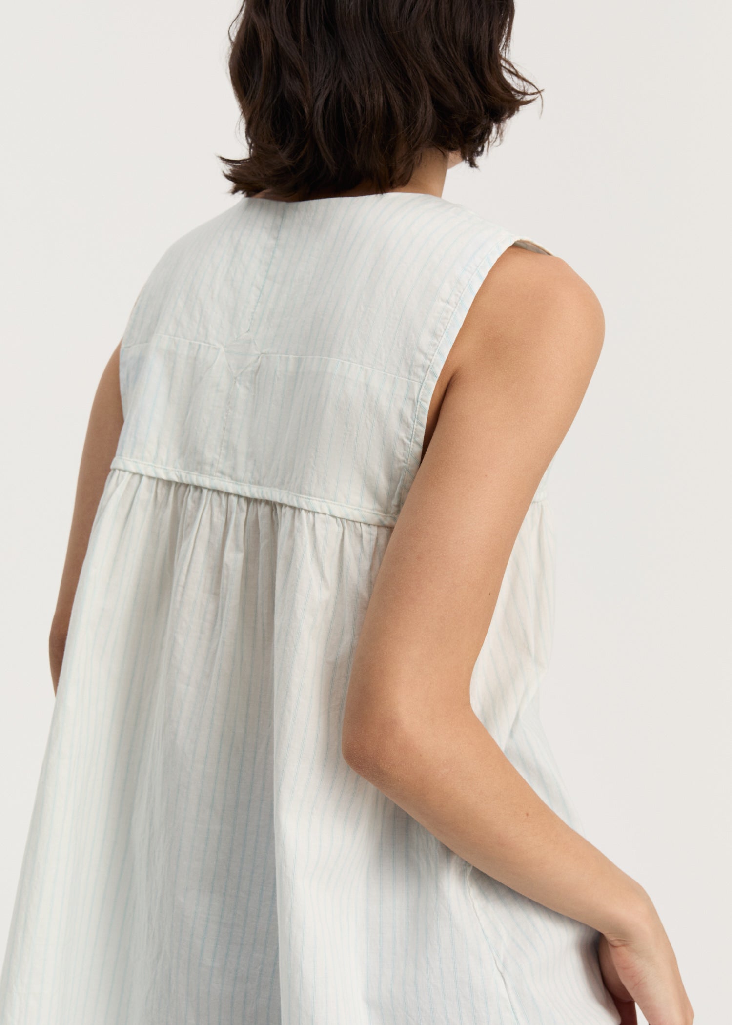 Nalina top mist | Mix Opal Blue Blouse aiayu