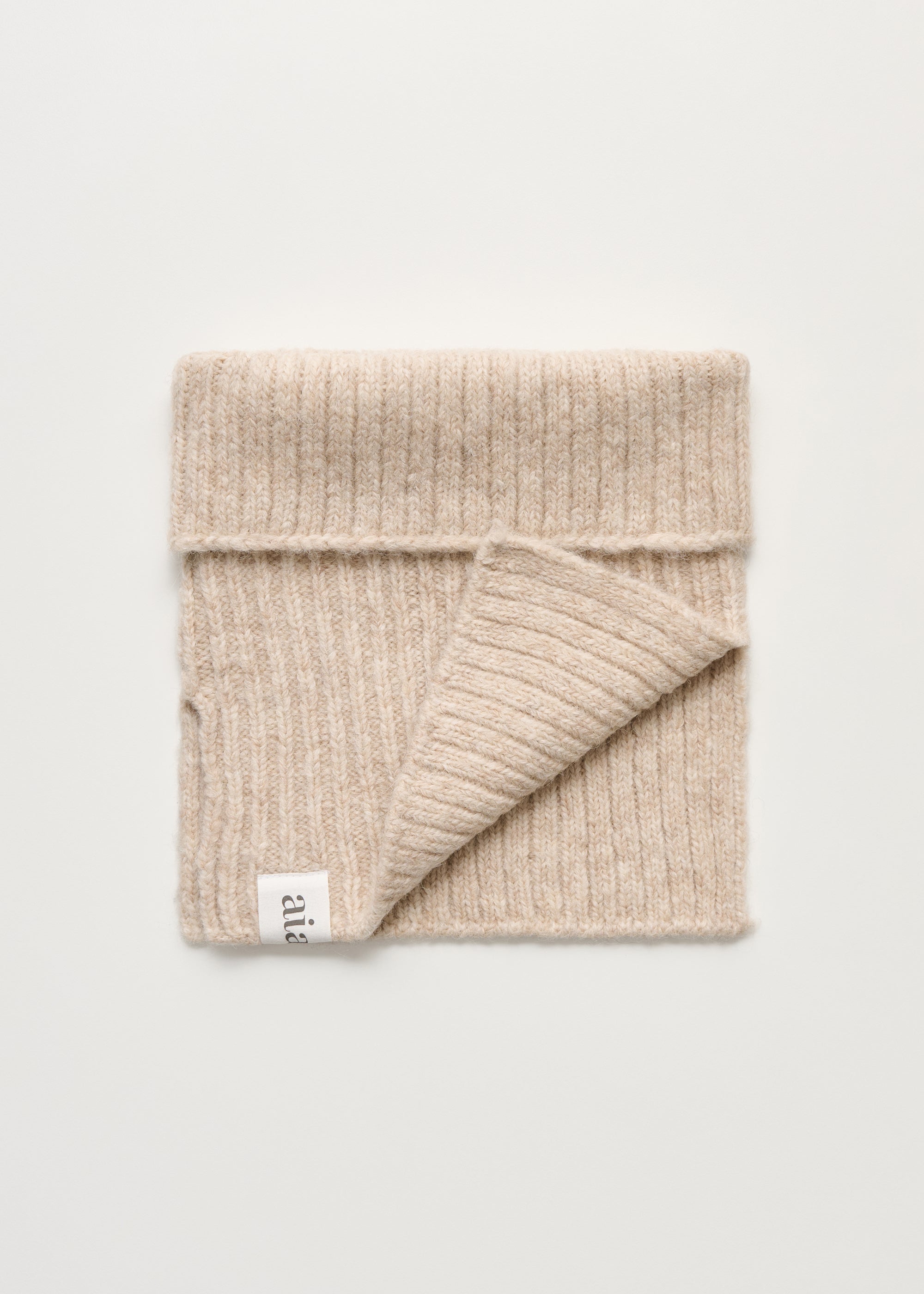 Nellie neck warmer | Pure Beige Scarf aiayu