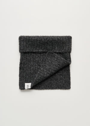 Nellie neck warmer | Pure Dark Grey Scarf aiayu