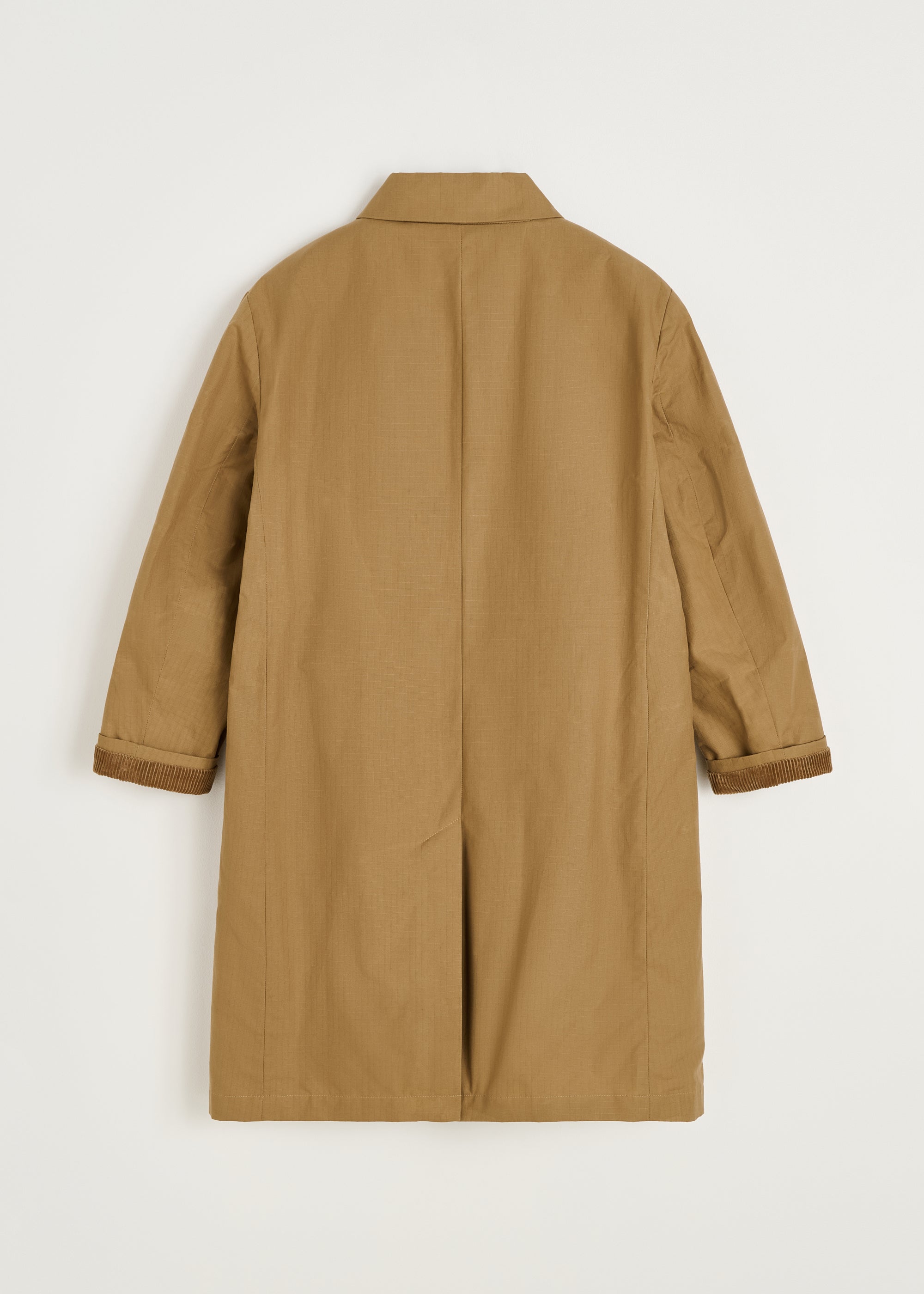 Noor coat ripstop – oilskin hybrid | Warm Khaki Coat aiayu
