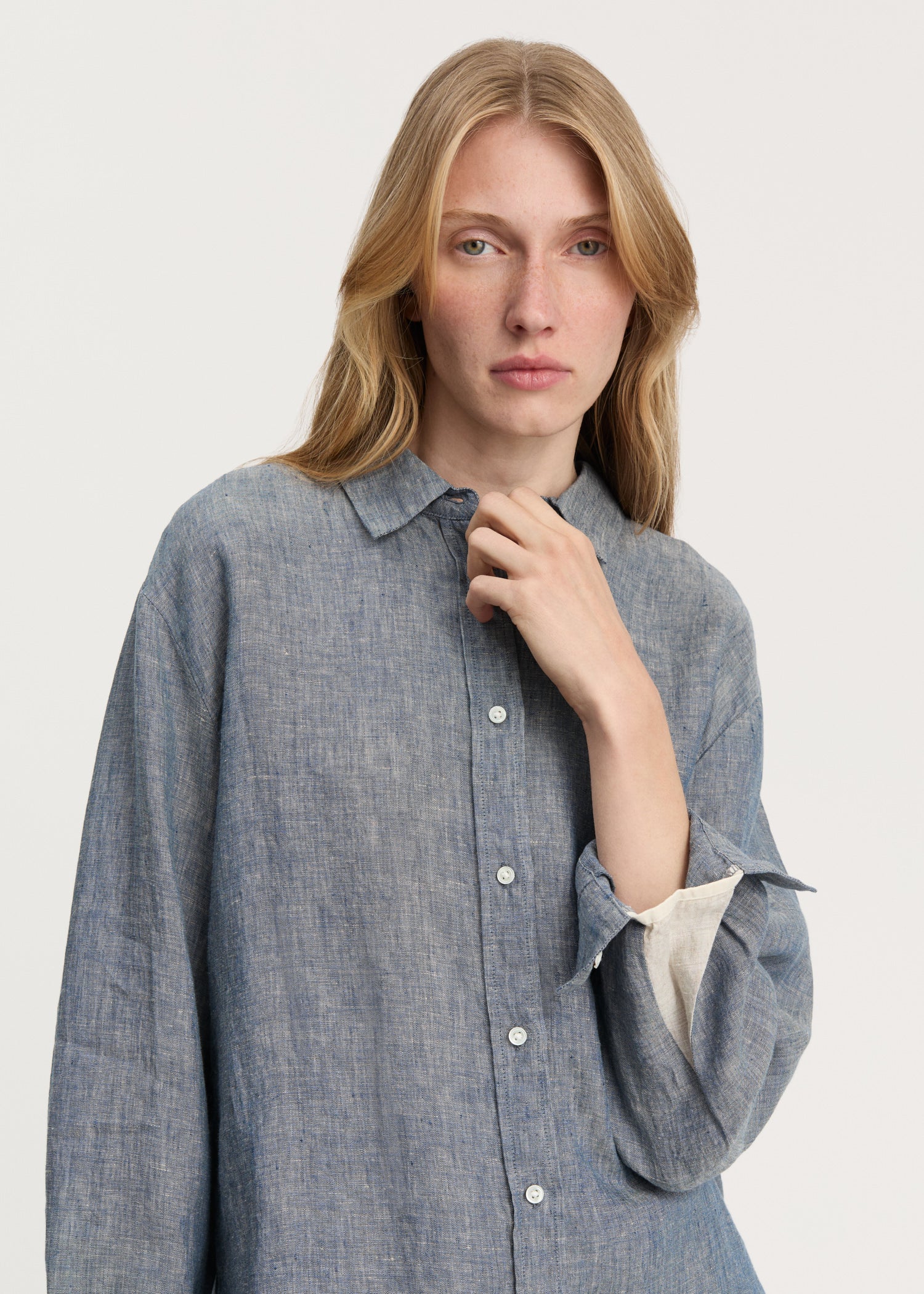 Paulina shirt linen | Night Sky Shirt Woven aiayu