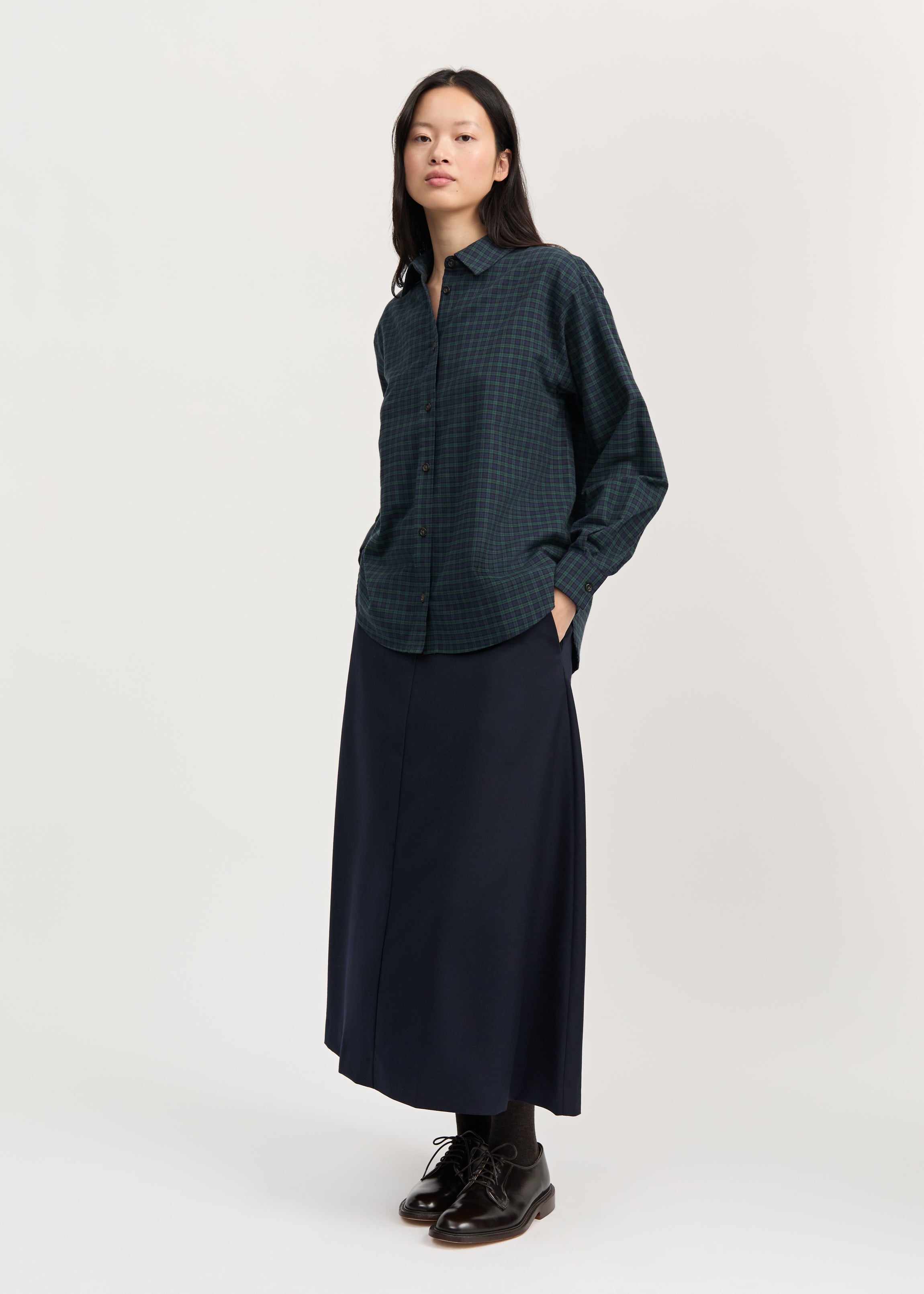 Penny shirt check | Evergreen Shirt Woven aiayu