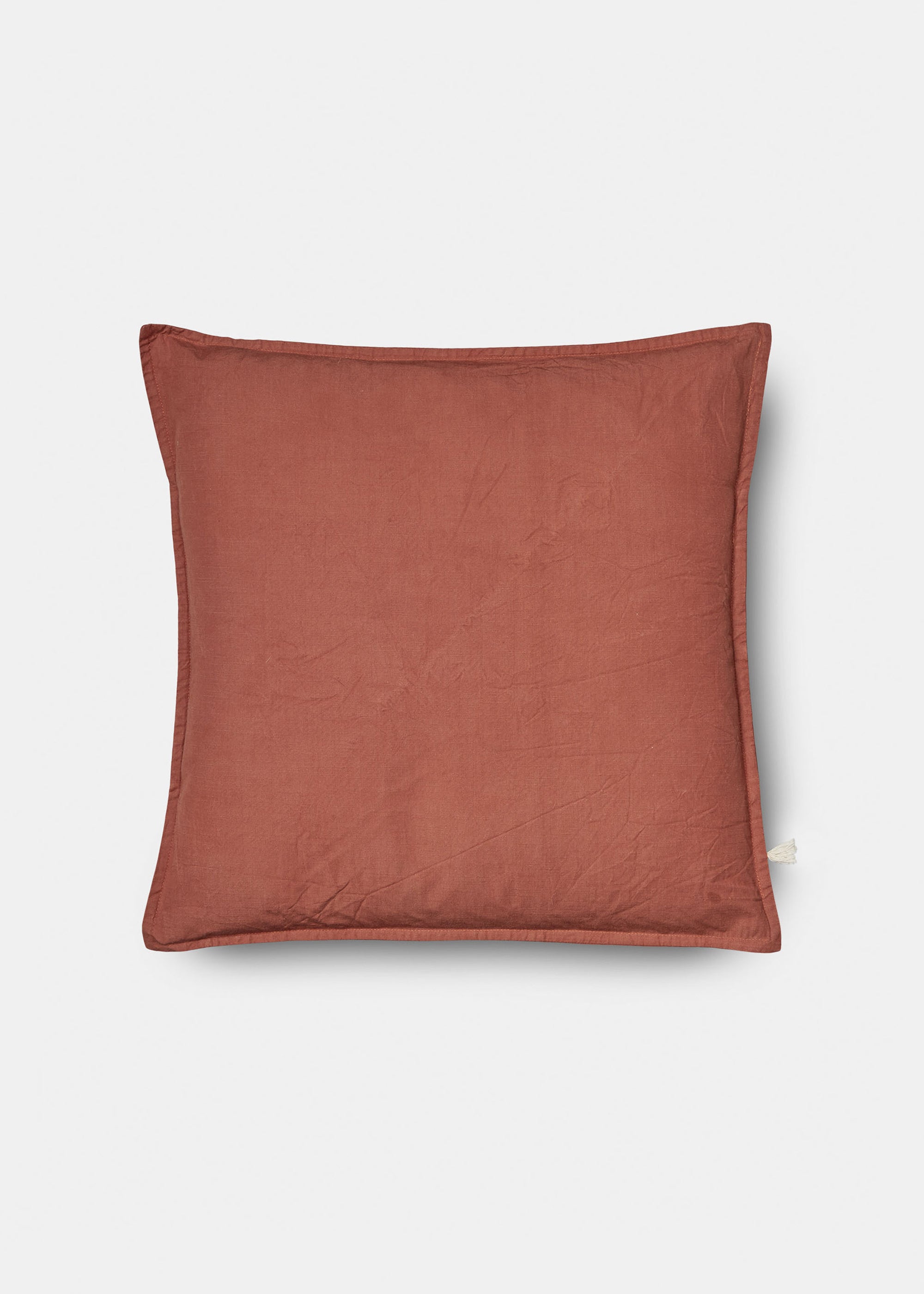 Pillow cotton slub - 50x50 | Terracotta aiayu.dk