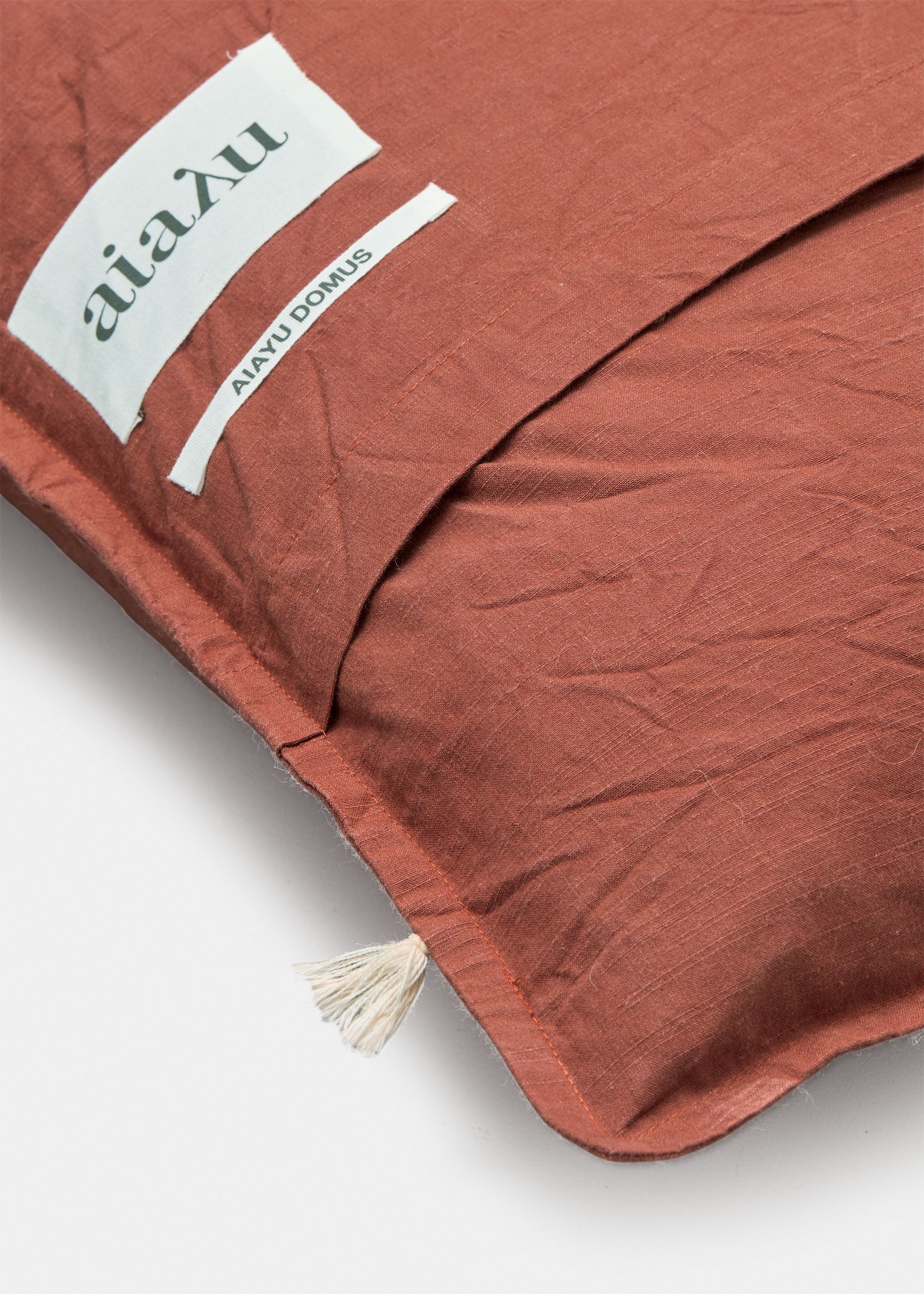 Pillow cotton slub - 50x50 | Terracotta aiayu.dk