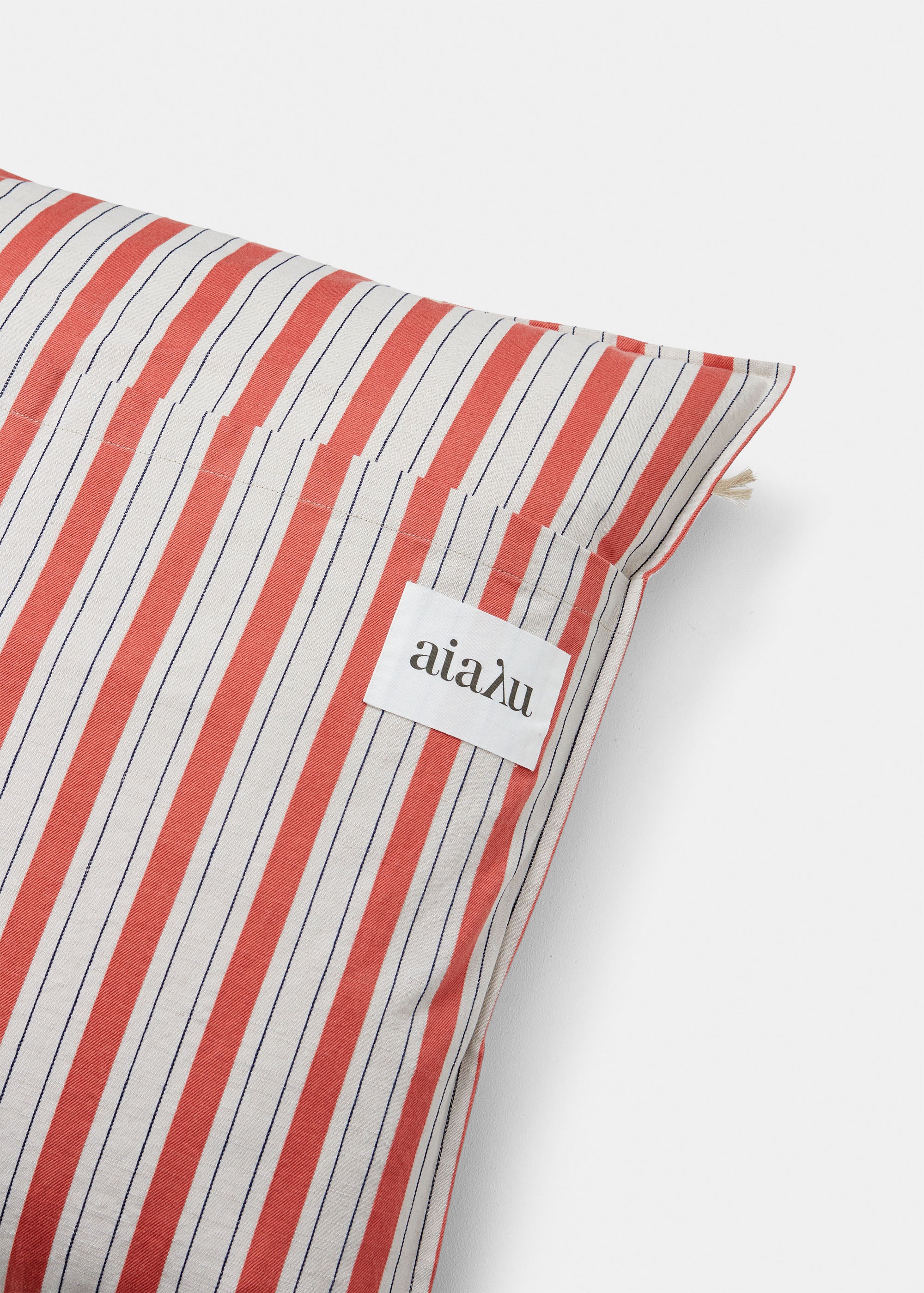 Pillow cotton slub - 50x50 | Mix Vintage Red aiayu.dk