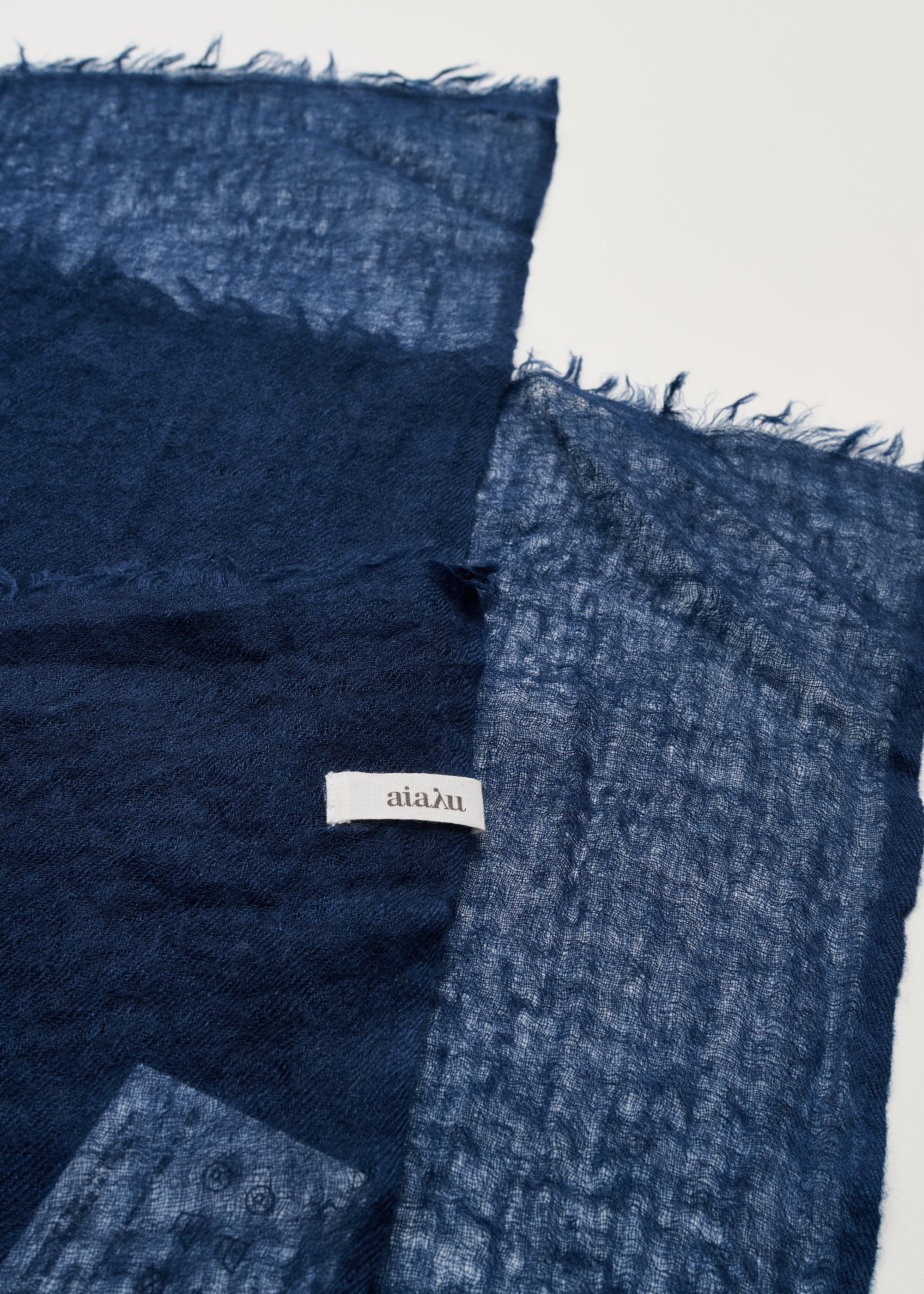 Poon scarf – pure cashmere | Navy Scarf aiayu