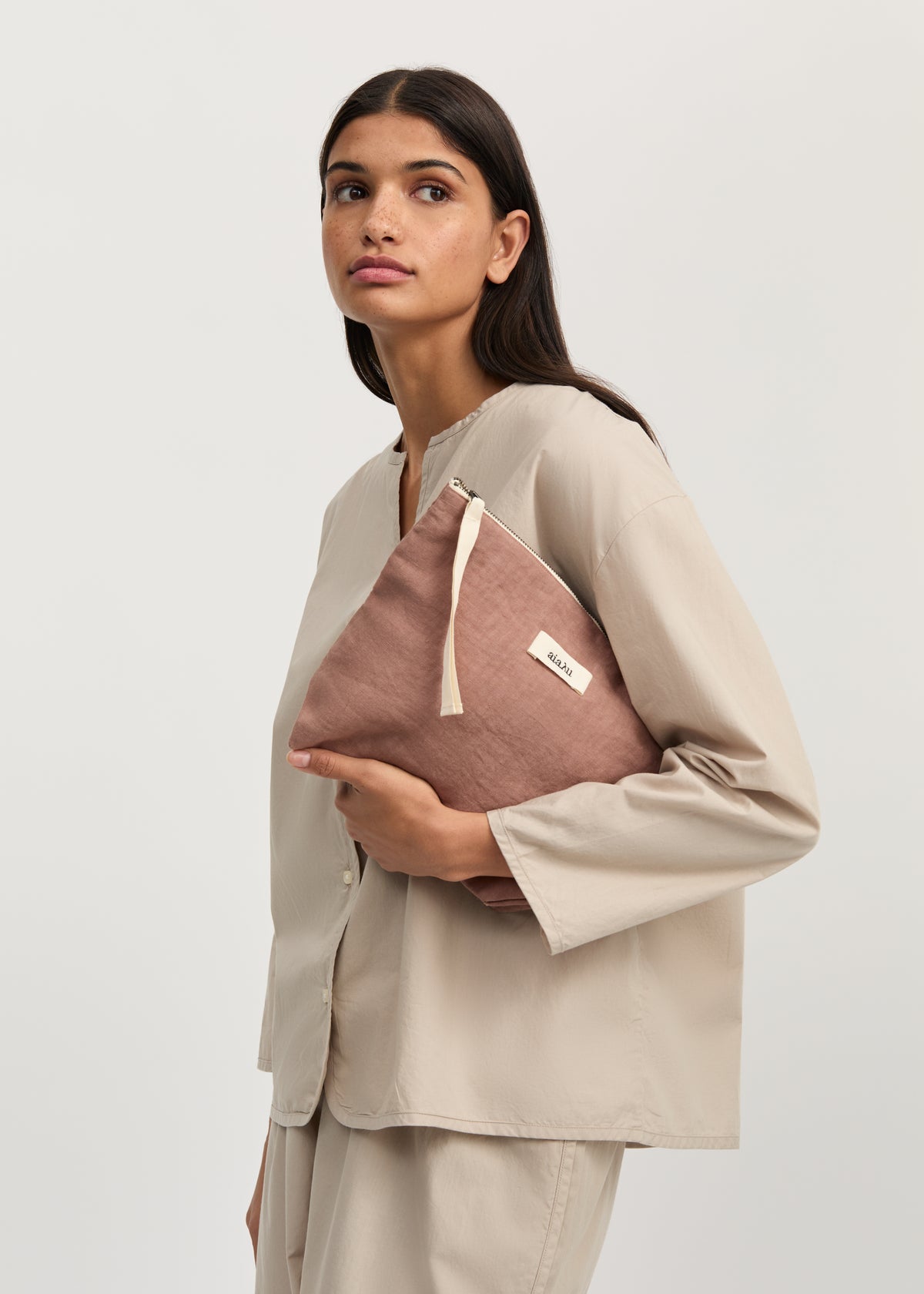 Pouch linen | Desert blush Bag aiayu