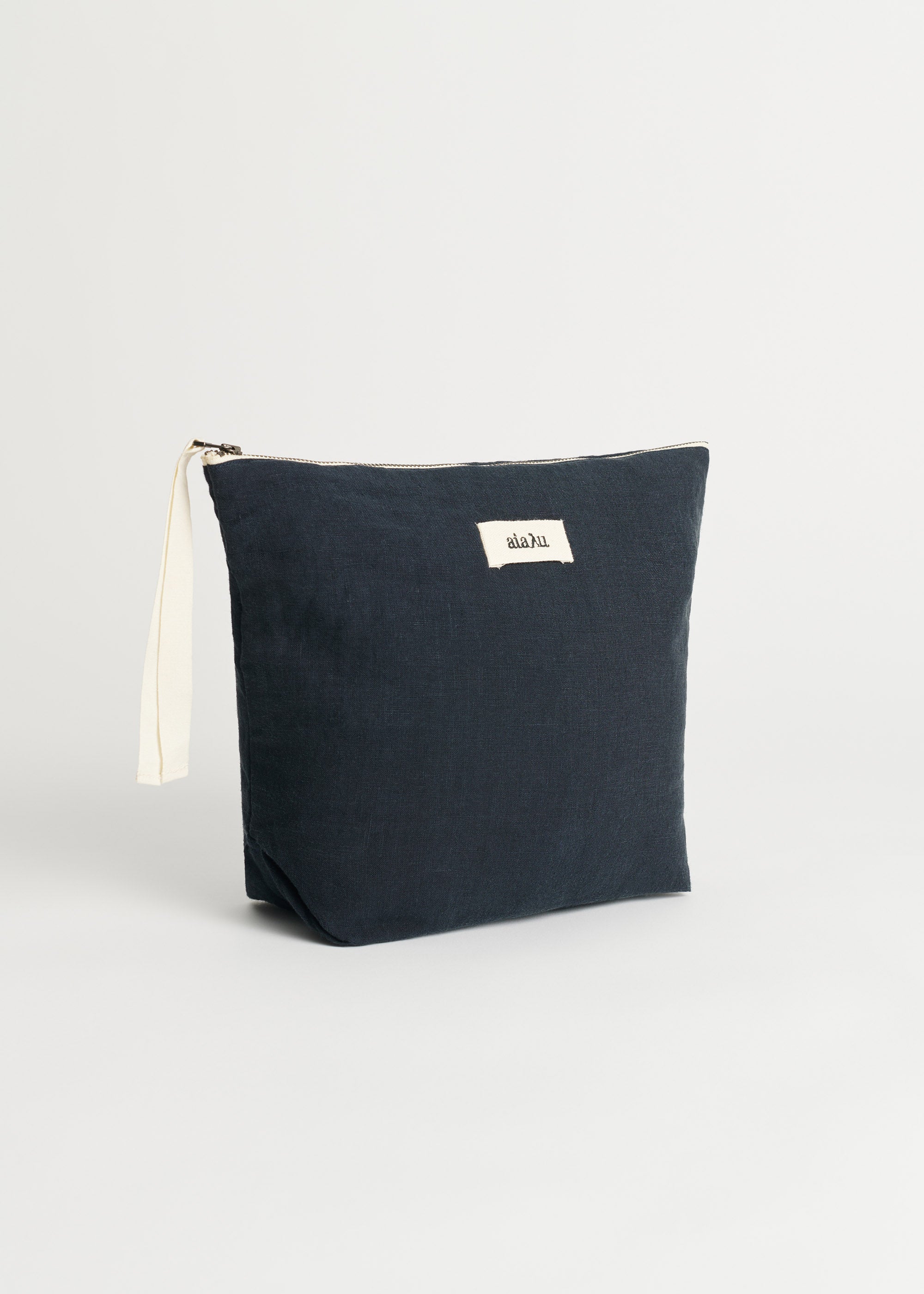 Pouch linen | Navy Bag aiayu