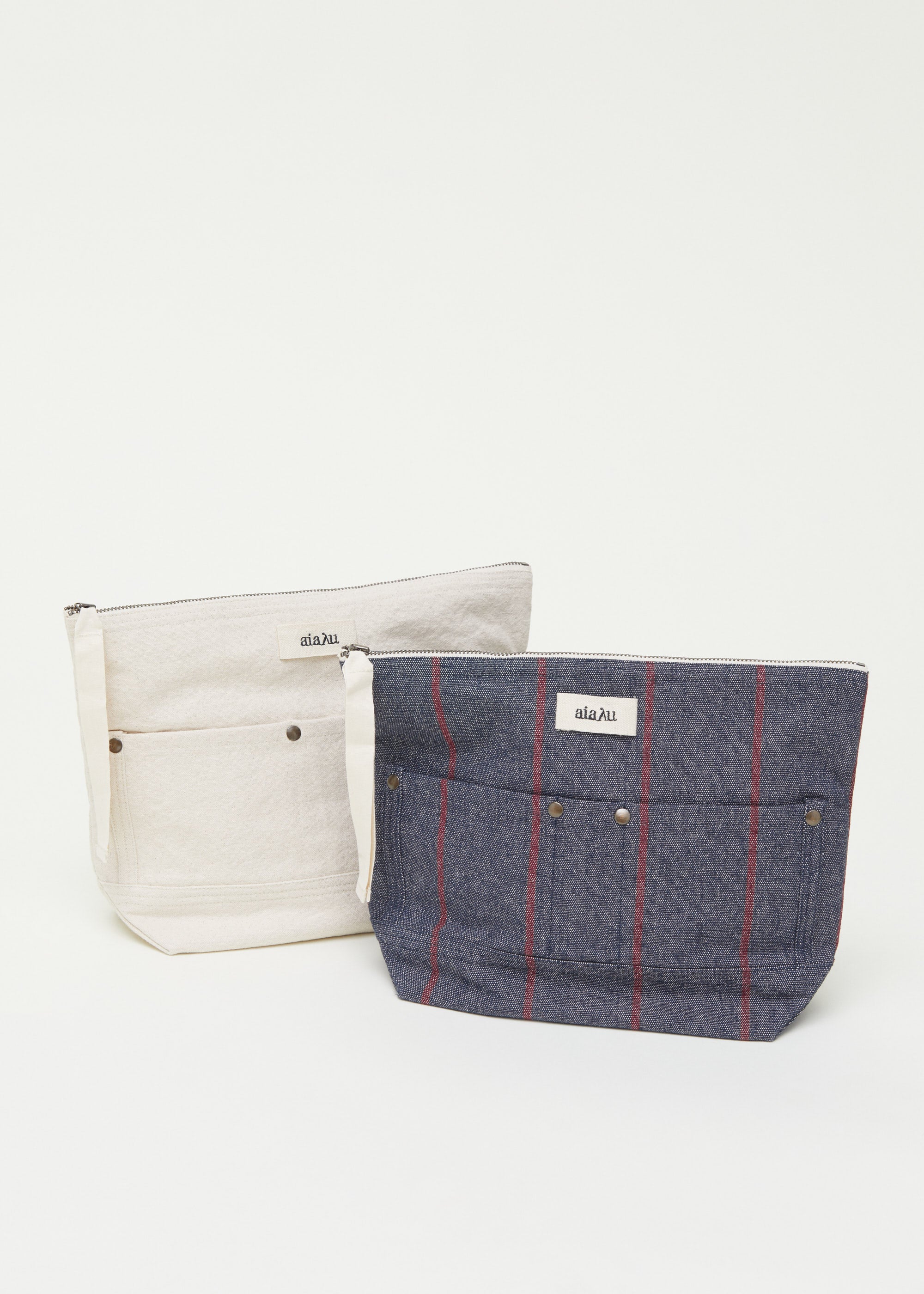 Pouch pocket canvas | Pure Ecru Bag aiayu
