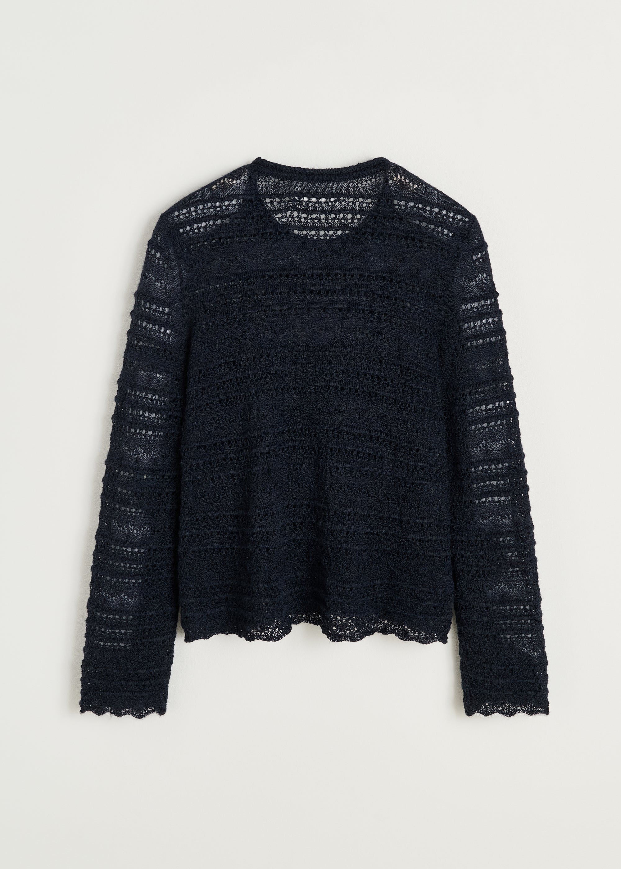 Ramon blouse – pure llama | Black Navy Sweater aiayu