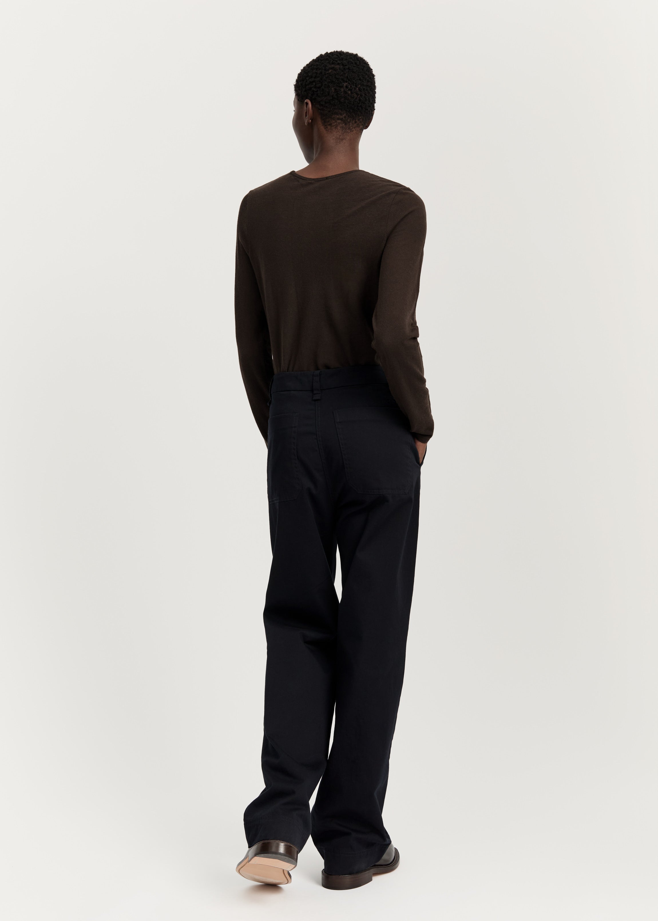 River pant | Black Navy Pants aiayu