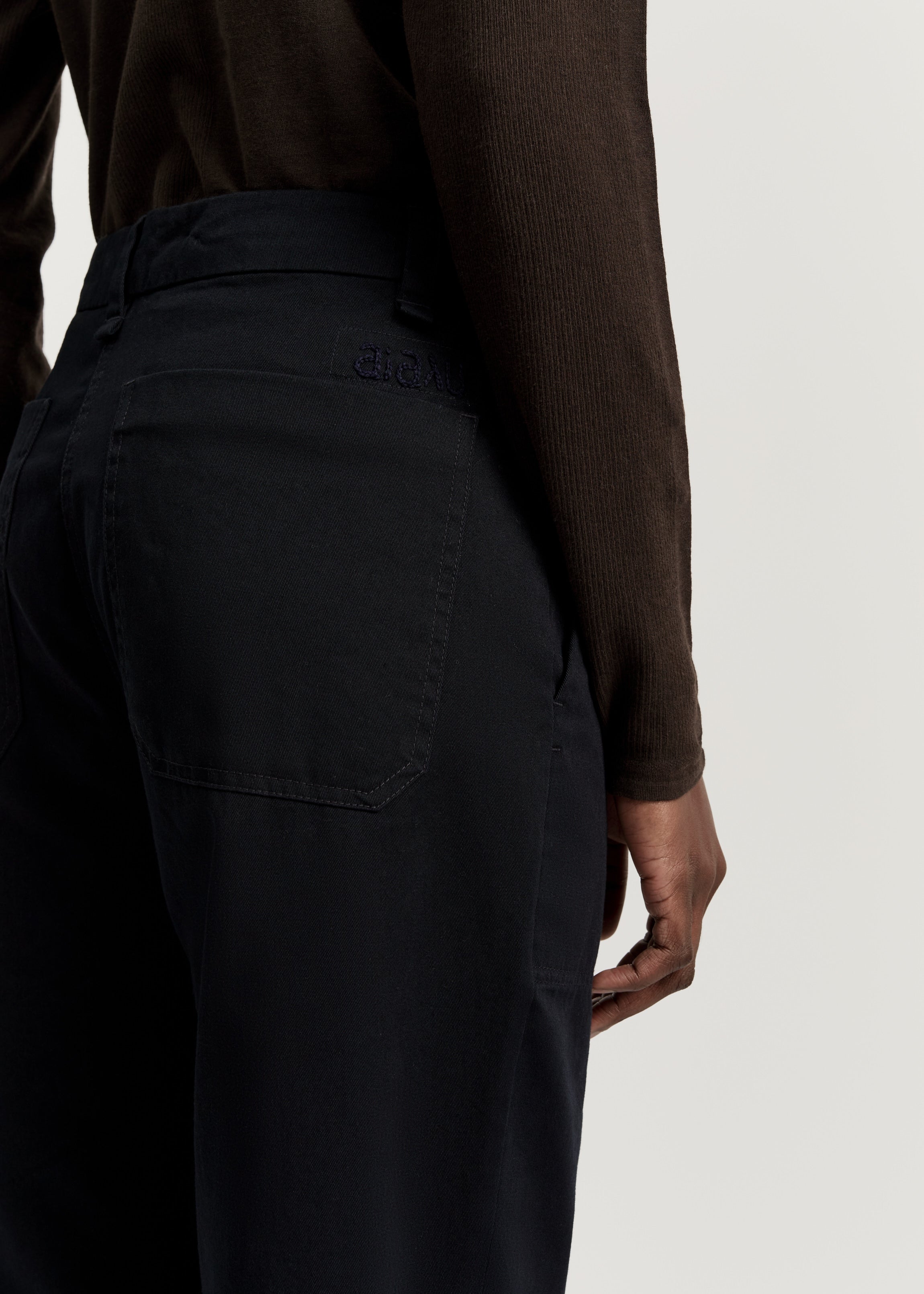River pant | Black Navy Pants aiayu