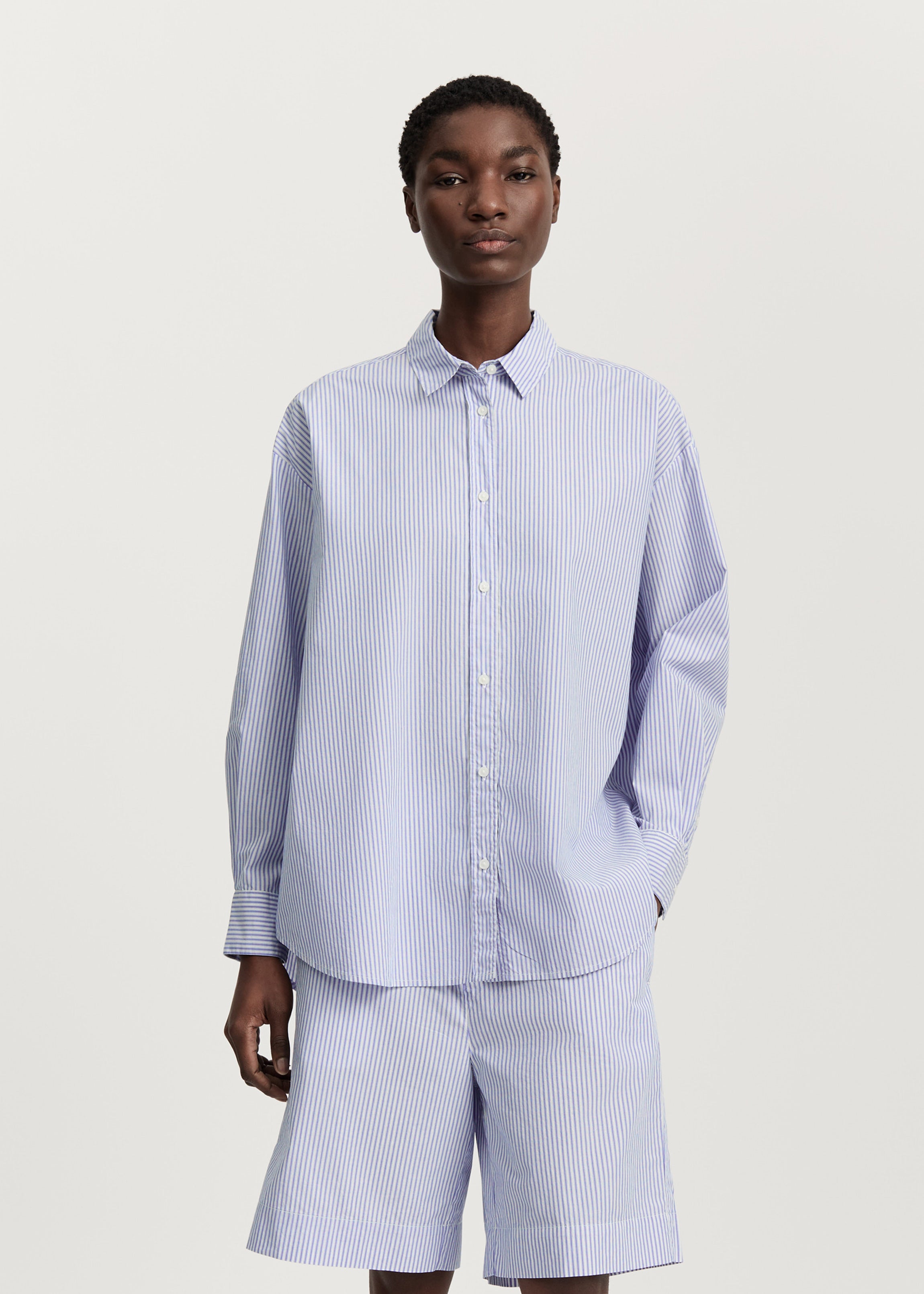 Shirt quilt petite | Mix Air Blue Shirt Woven aiayu