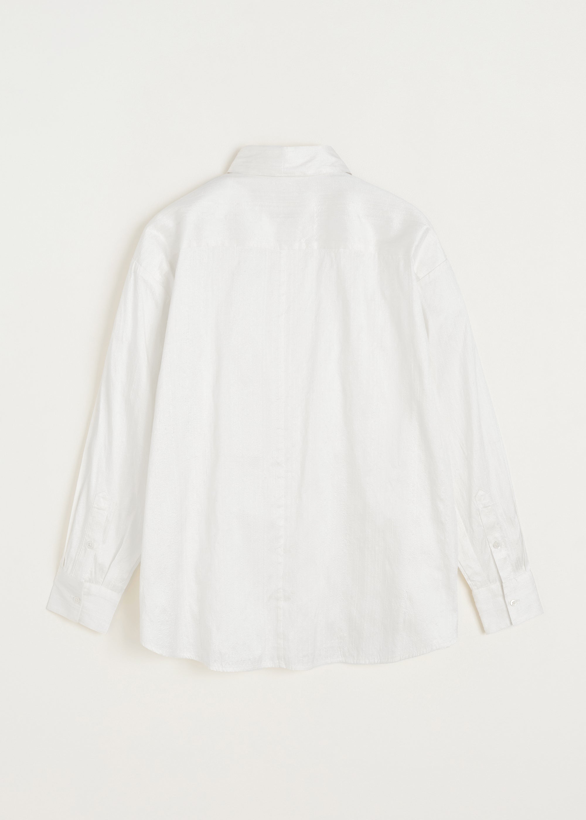 Shirt – recycled silk | Pure Ecru Shirt Woven aiayu