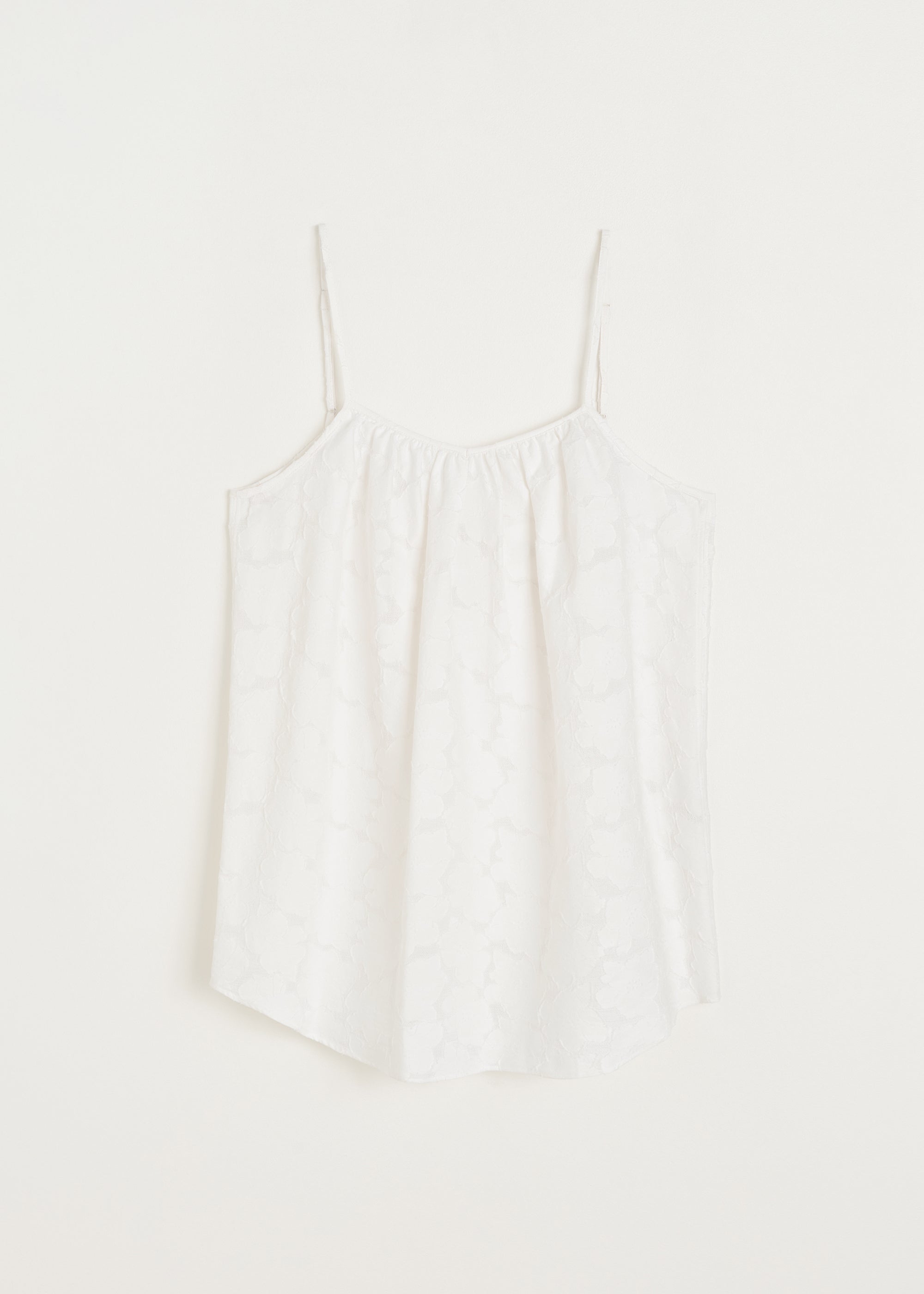 Strap top laceflower | White Top aiayu