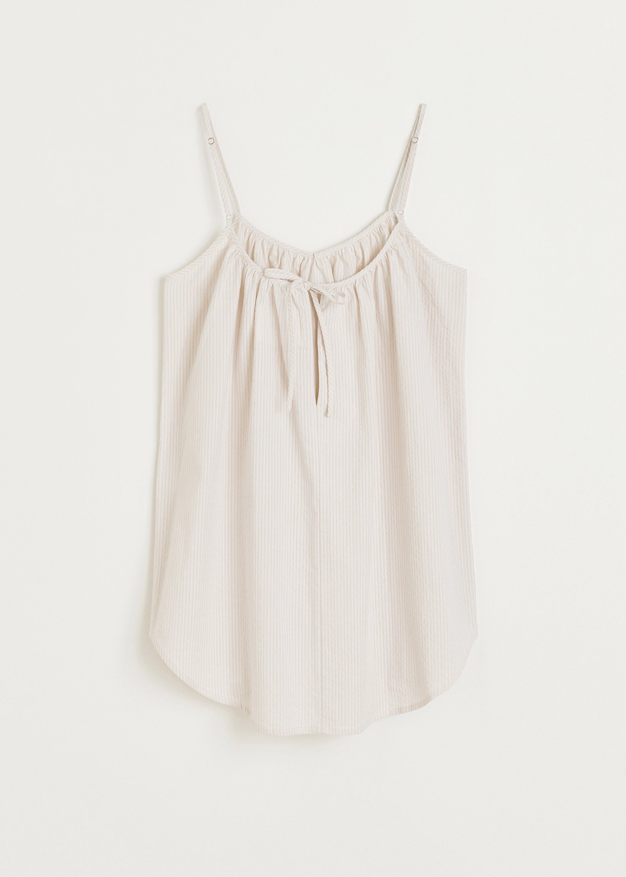 Strap top long seersucker | Kit Top aiayu