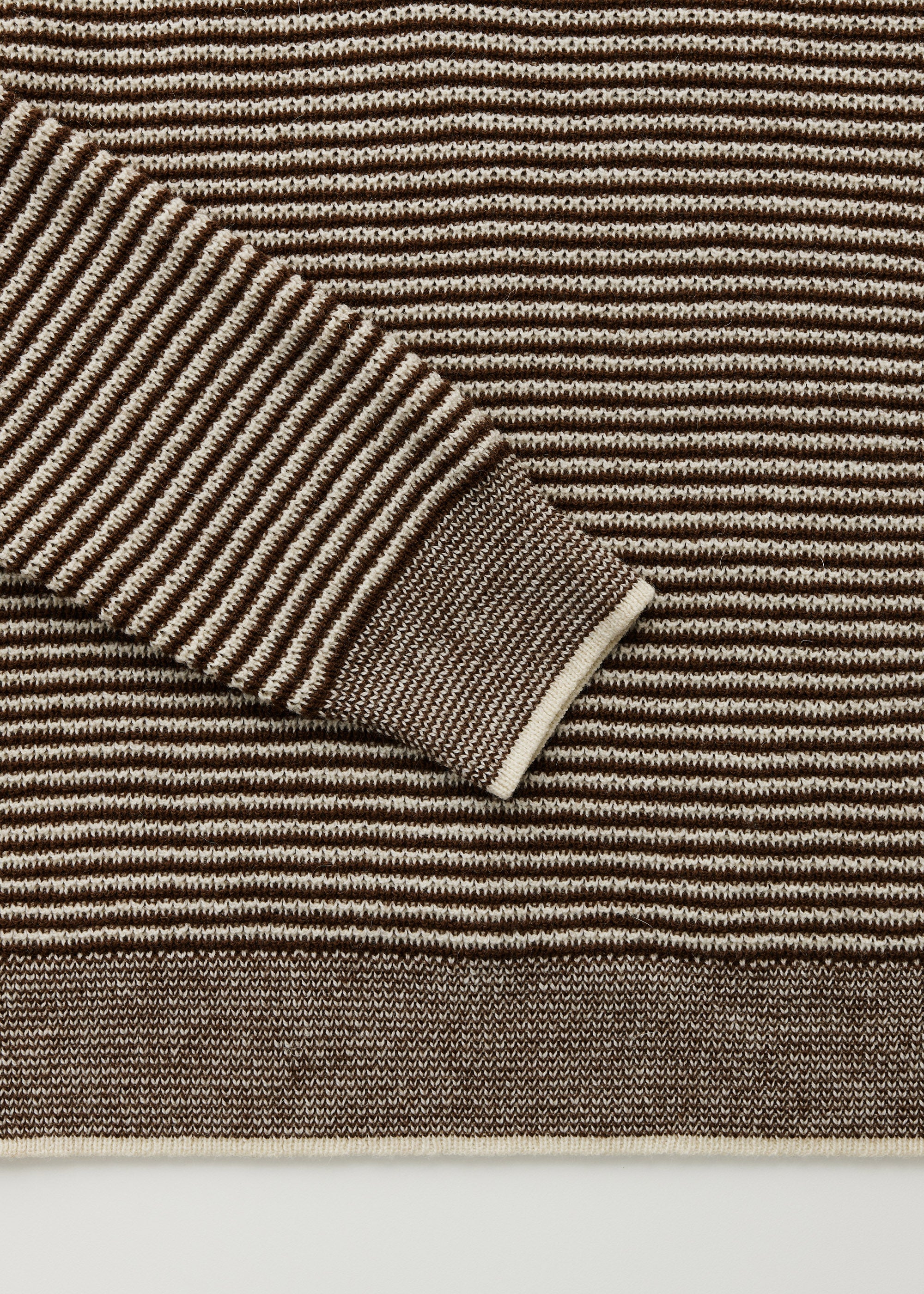 Suki striped sweater - highland wool | Mix brown sugar Sweater aiayu