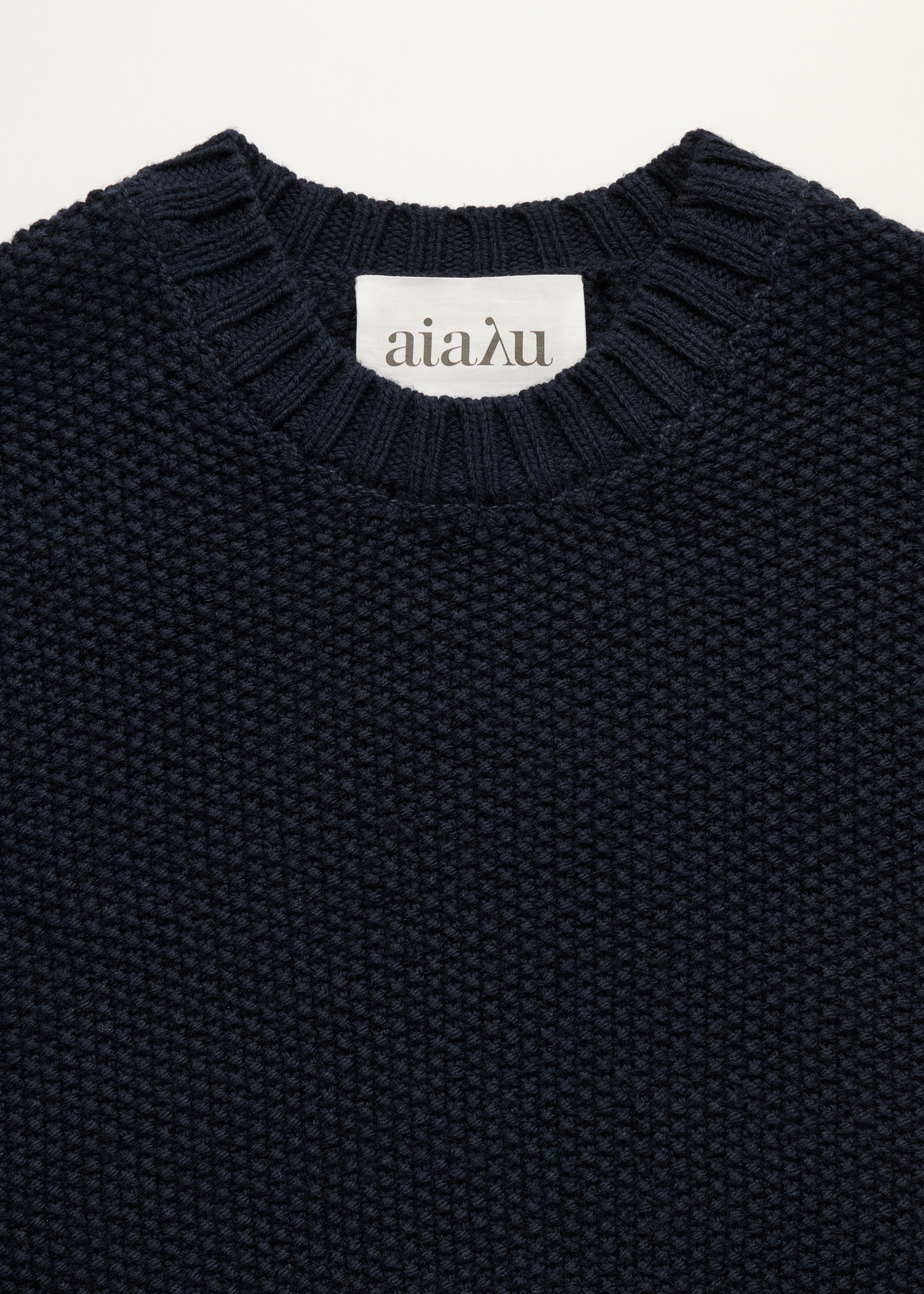 Vetla sweater – highland wool | Black Blue Sweater aiayu