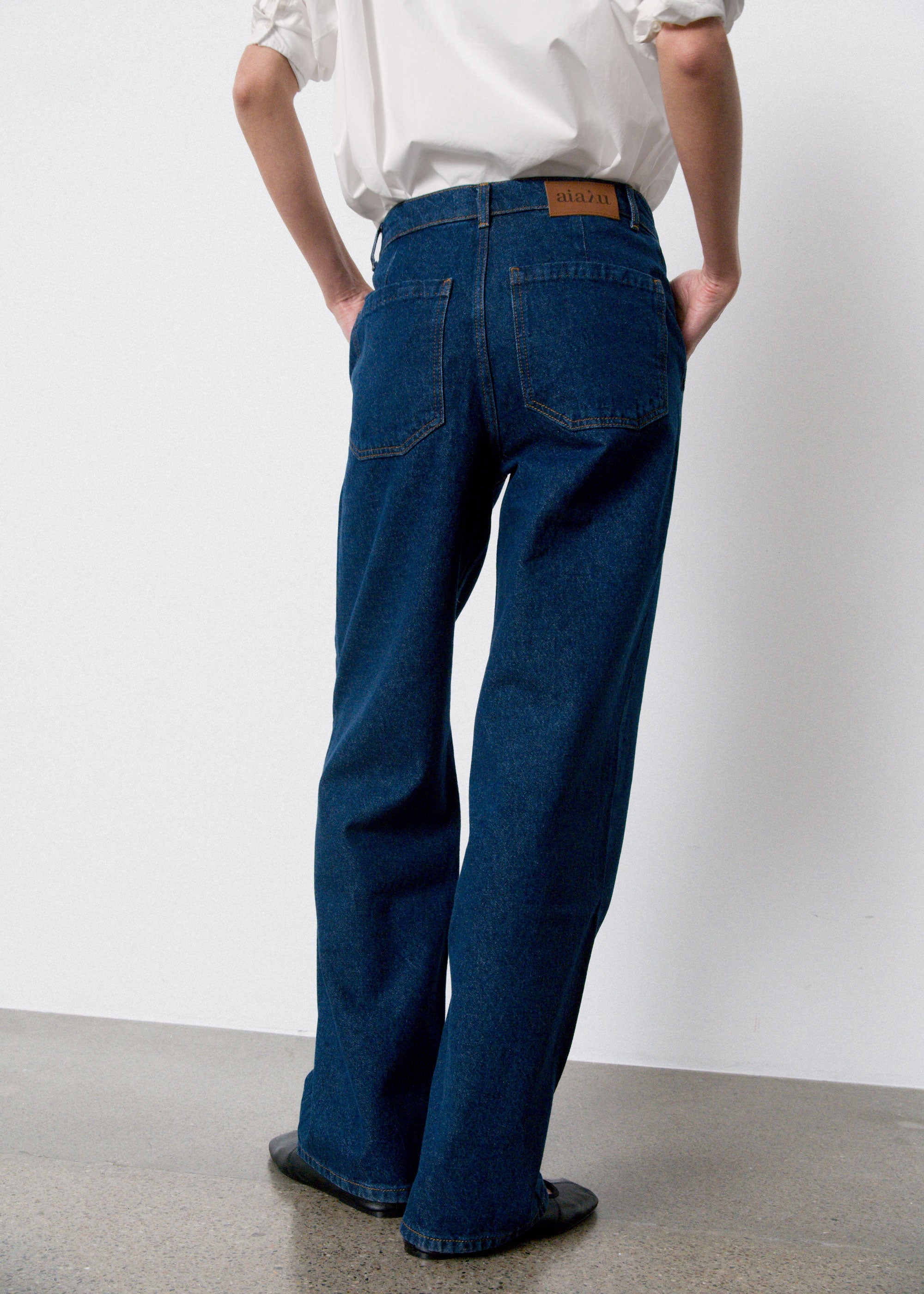 Carlo midwaist wide jeans | Mid Blue