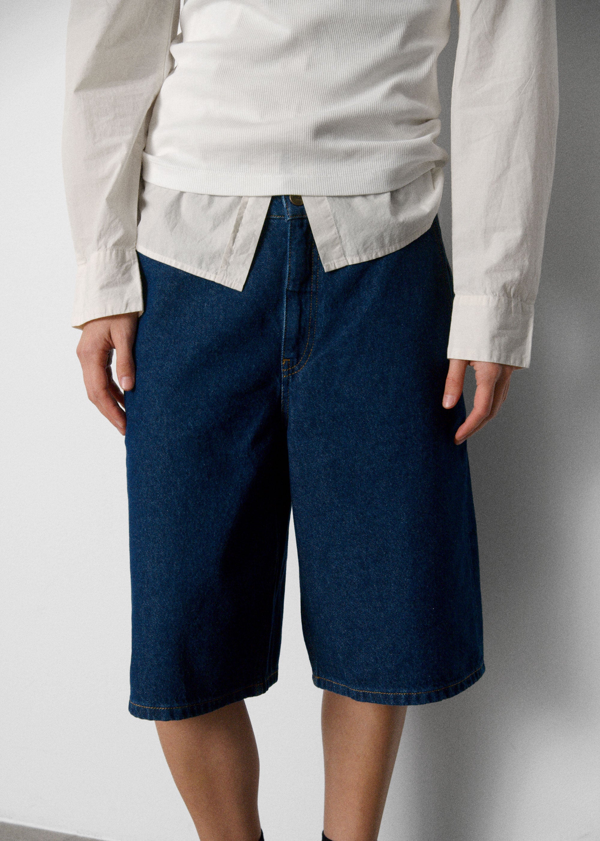 Carlo denim shorts | Mid Blue