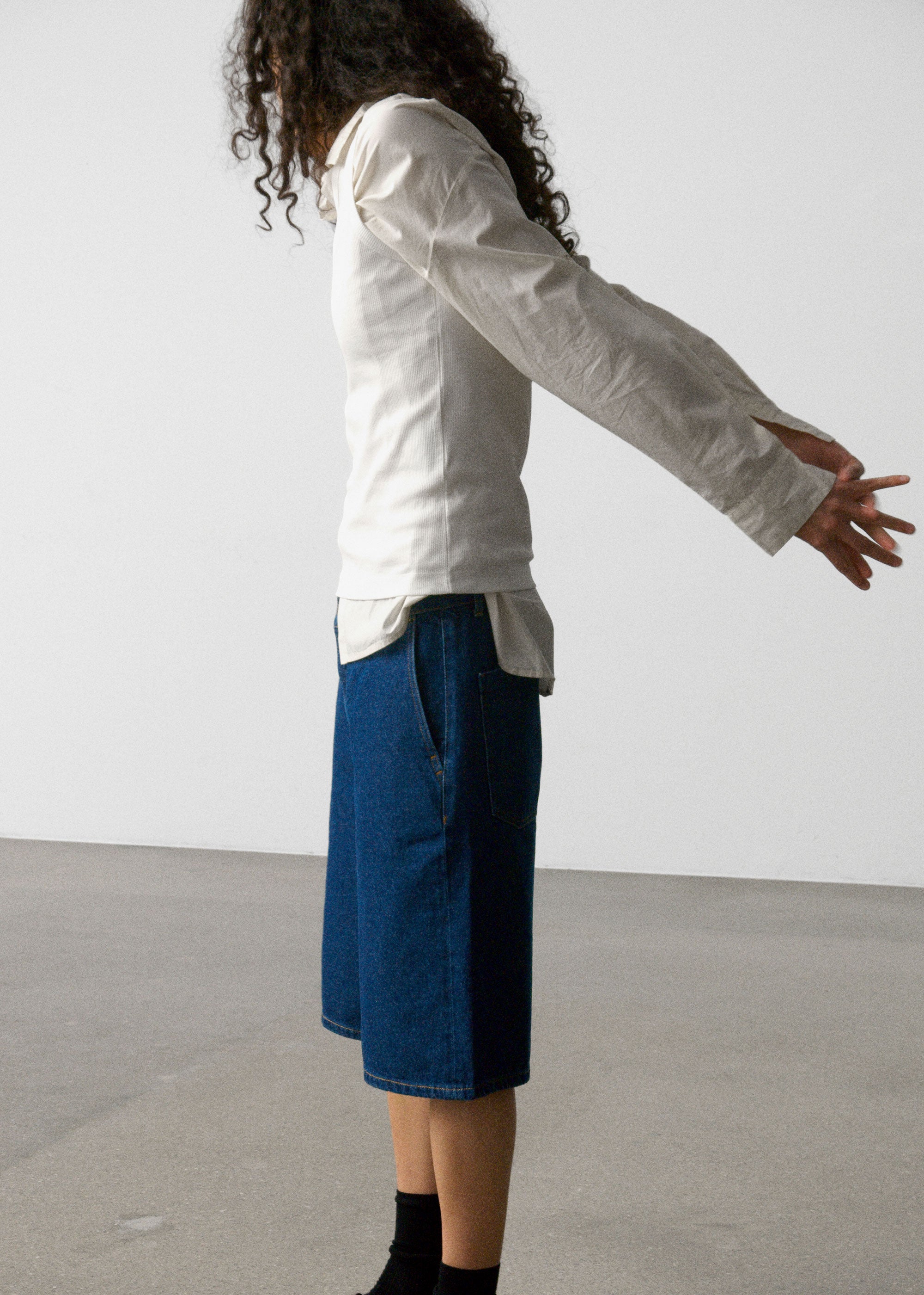 Carlo denim shorts | Mid Blue