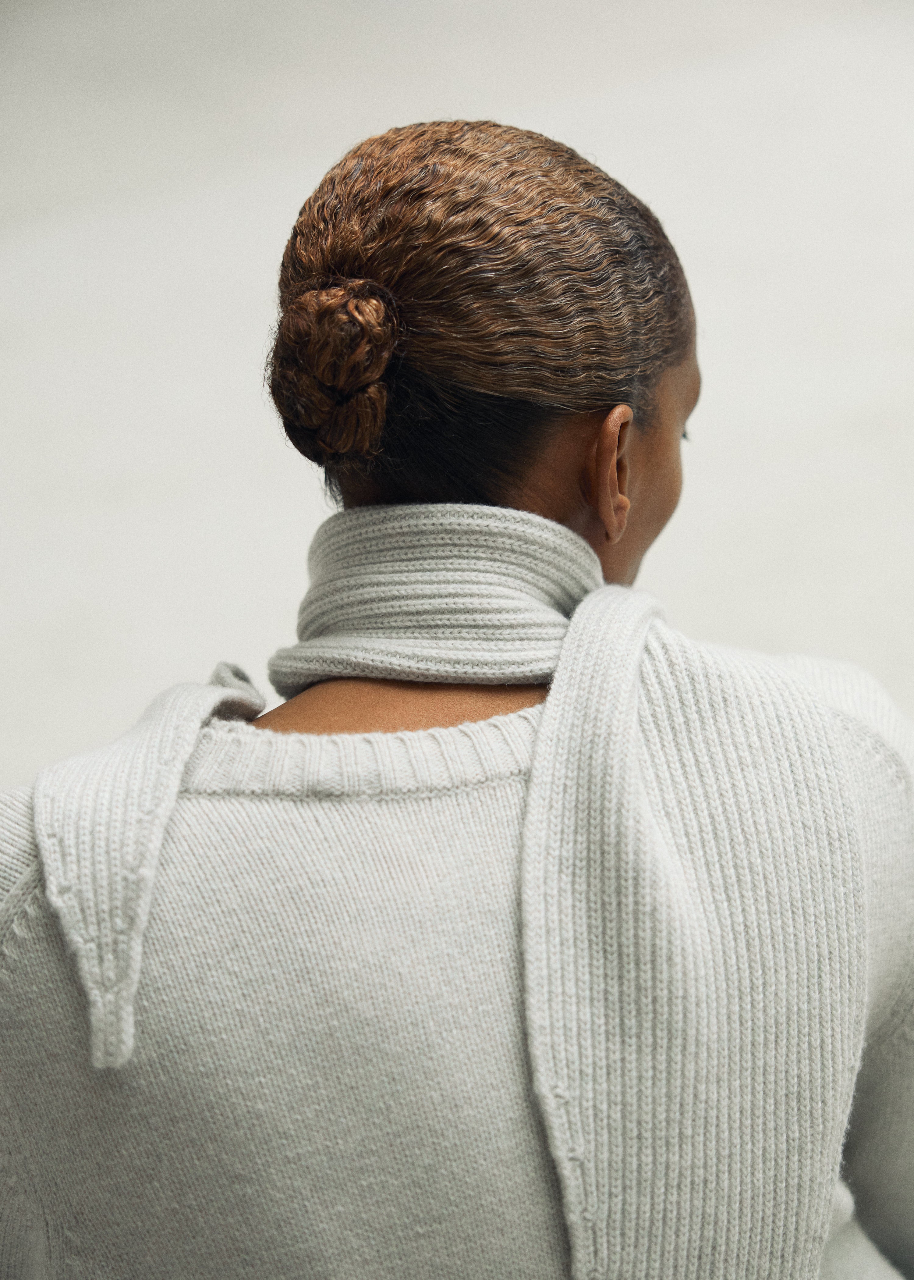 Knox scarf – cashmere | Dove mouline Scarf aiayu