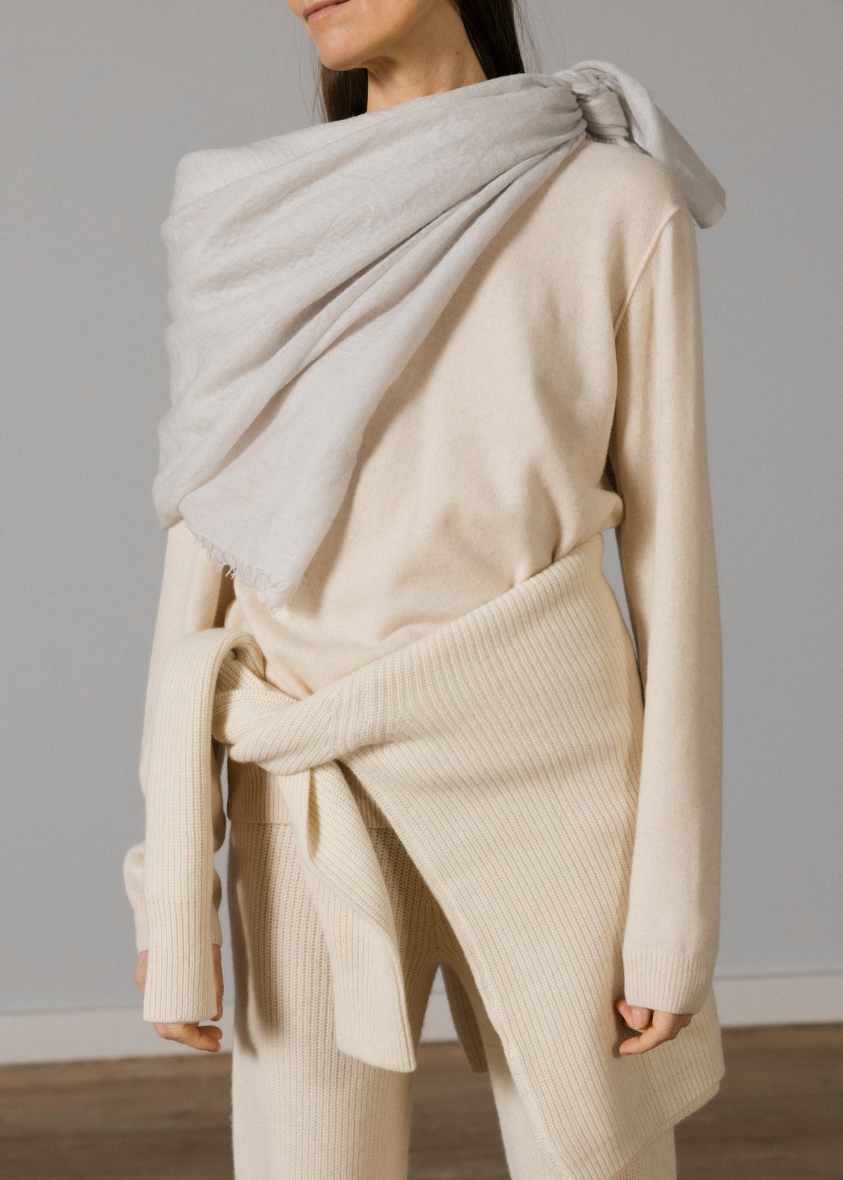 Poon scarf – cashmere | Salt Scarf aiayu