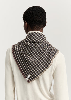 Adelina scarf – cashmere silk | Mix Brown Scarf aiayu