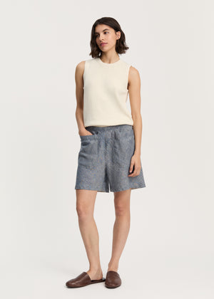 Aliba Shorts Linen | Night Sky Shorts aiayu