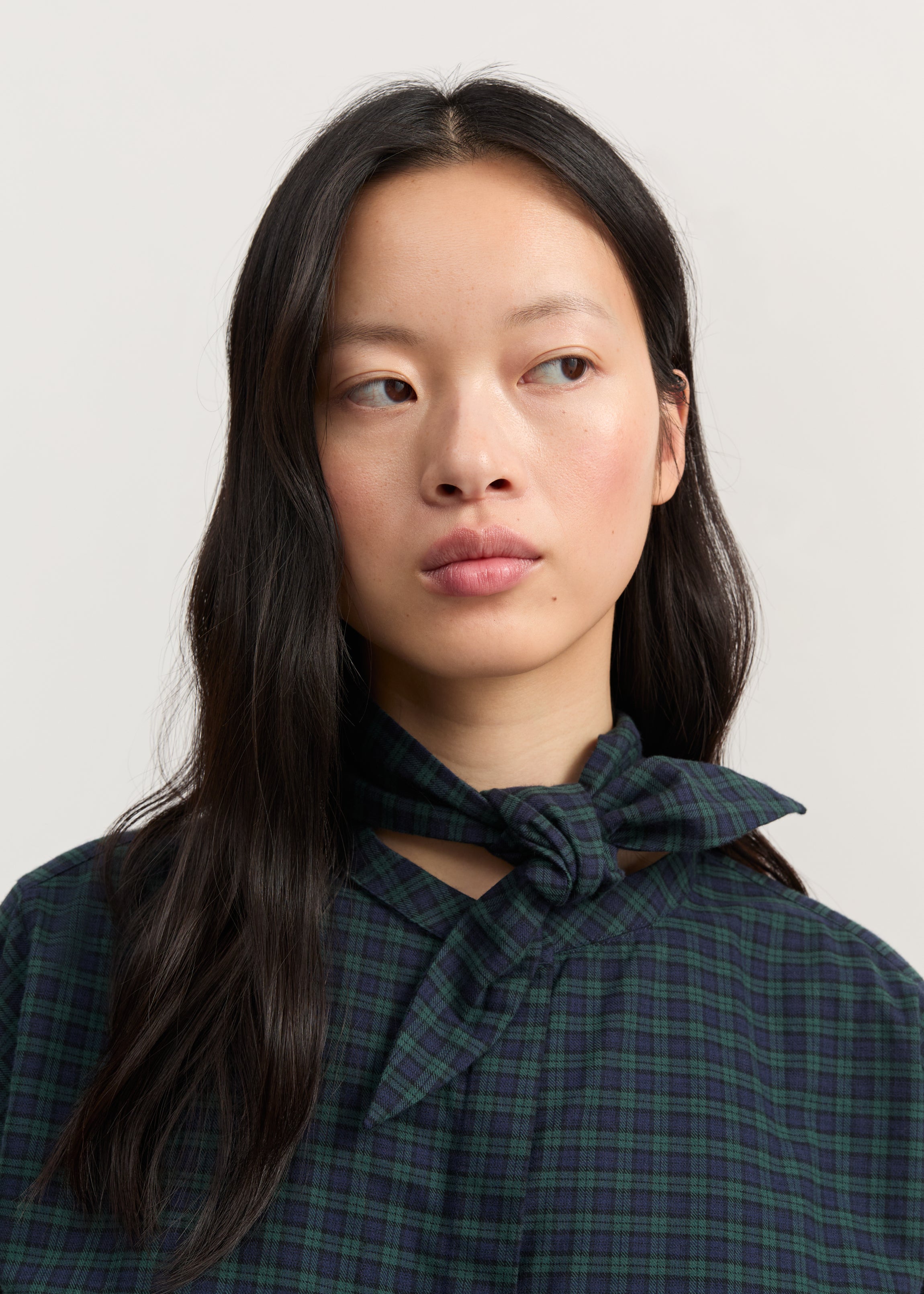 Aponi shirt check | Evergreen Shirt Woven aiayu